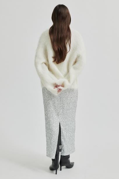 Second Female Shimma Skirt Silver Skjørt