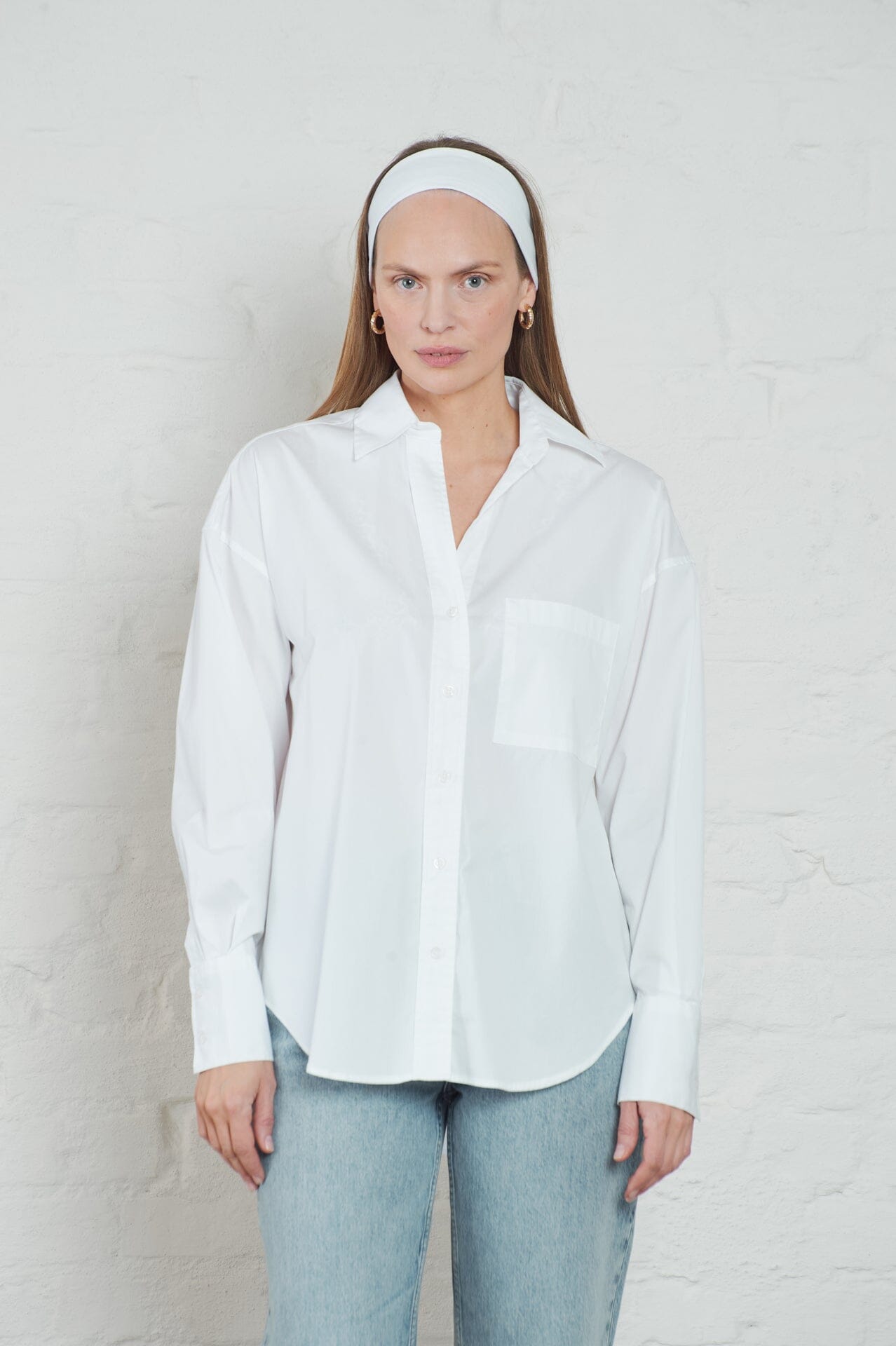 ArnieSays: Allen Poplin White Skjorte