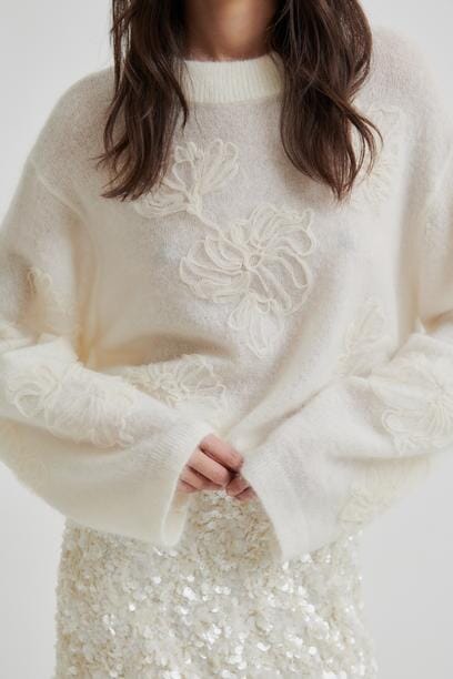 Second Female Bellarose Knit O-Neck Tofu Genser
