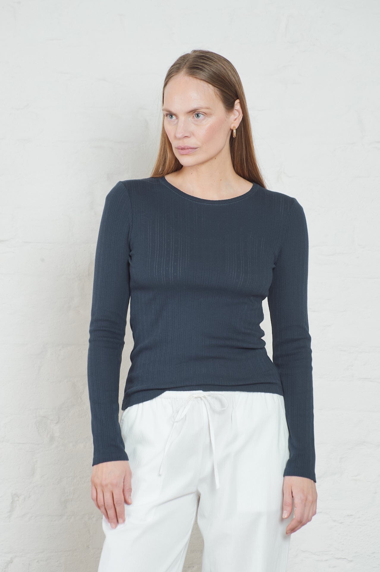 ArnieSays: Bells Pointelle Dk Navy T-shirt
