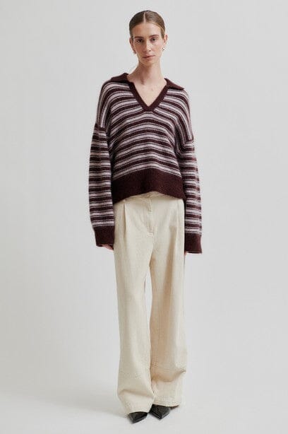 Second Female Vienna Knit Collar Sassafras Genser