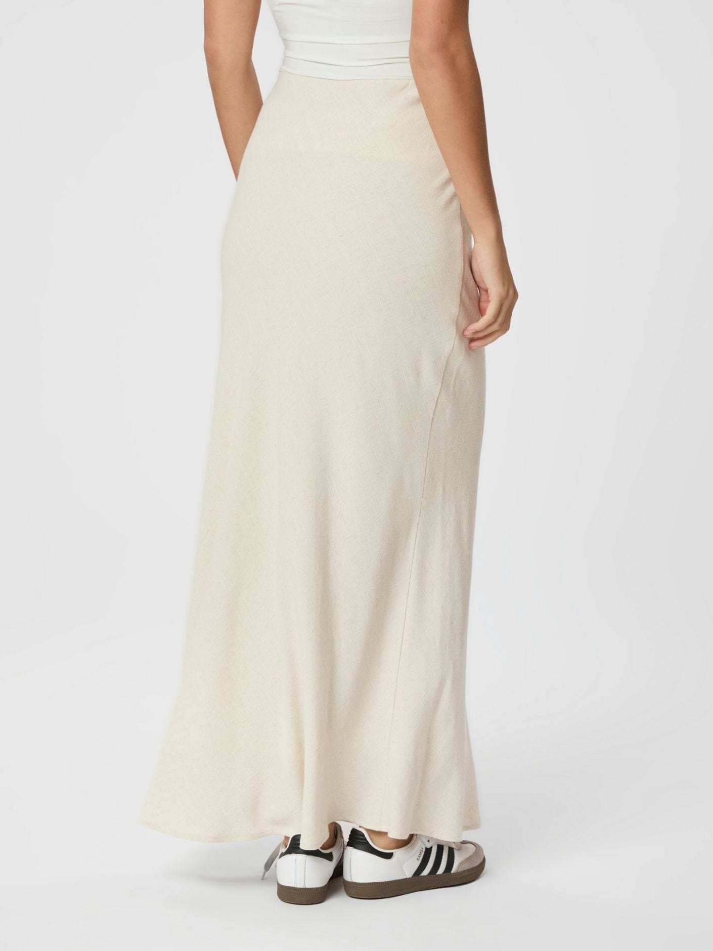Neo Noir Viso Linen Skirt Natural Skjørt