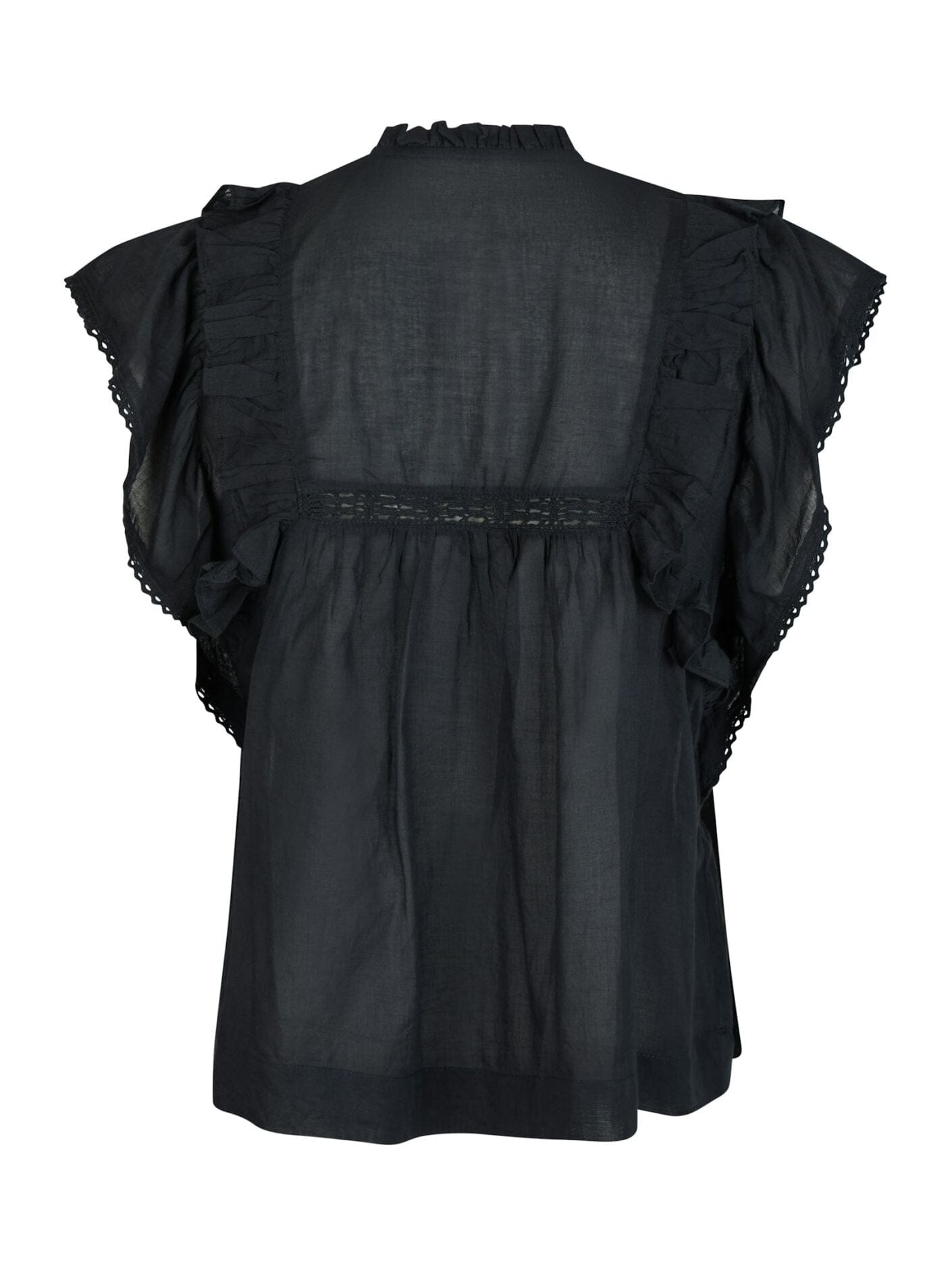 Neo Noir Jayla S Voile Top Navy Topp
