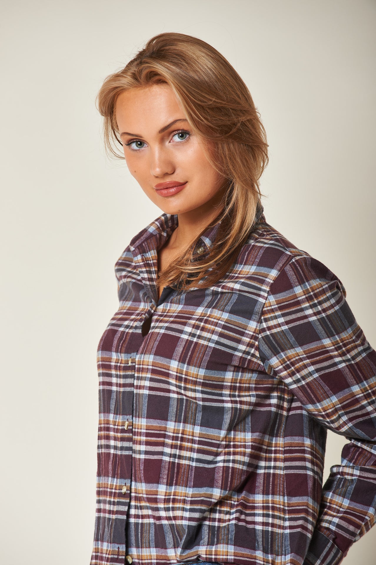 Arc Modern Tartan Burgundy