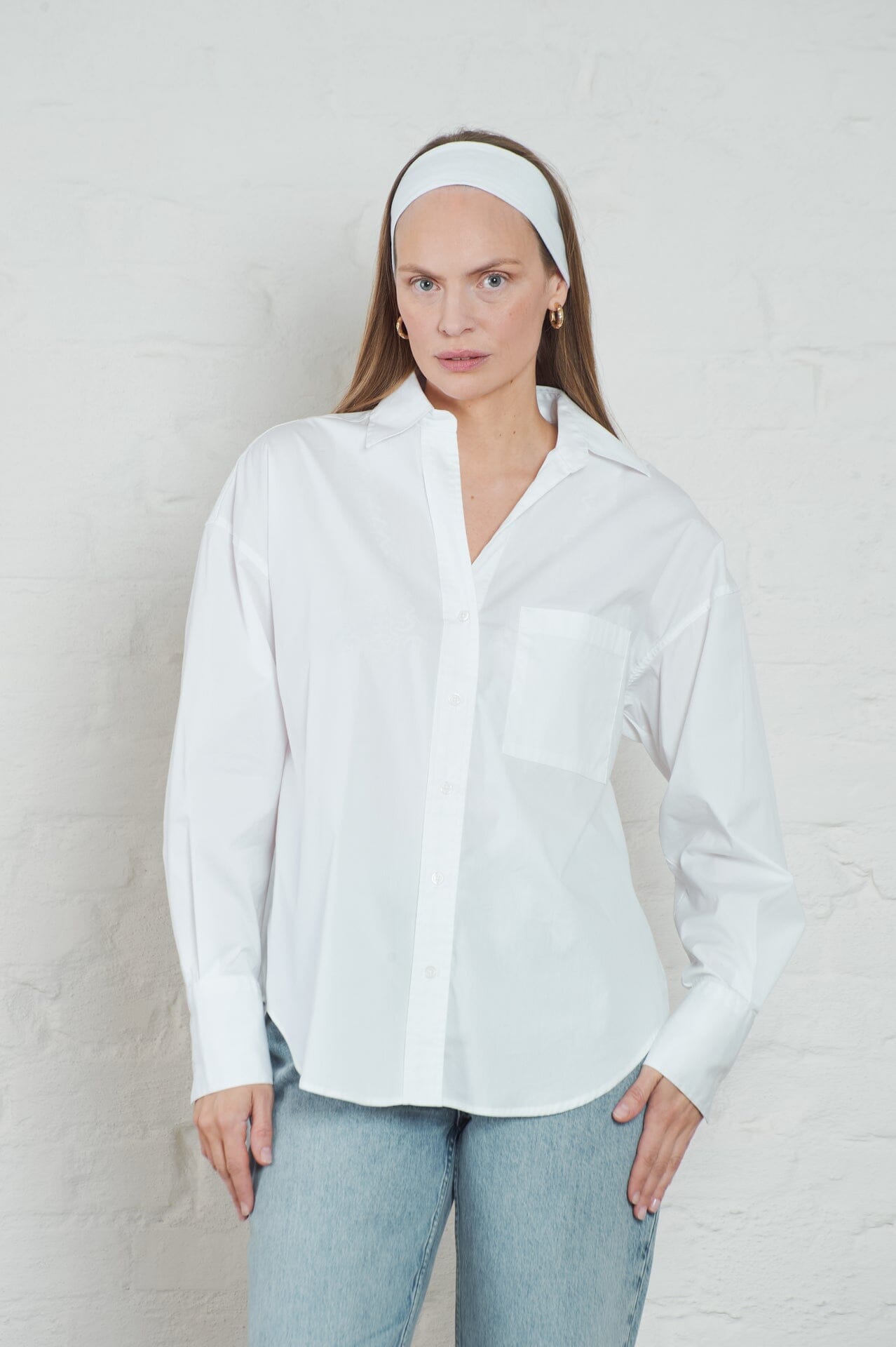 ArnieSays: Allen Poplin White Skjorte