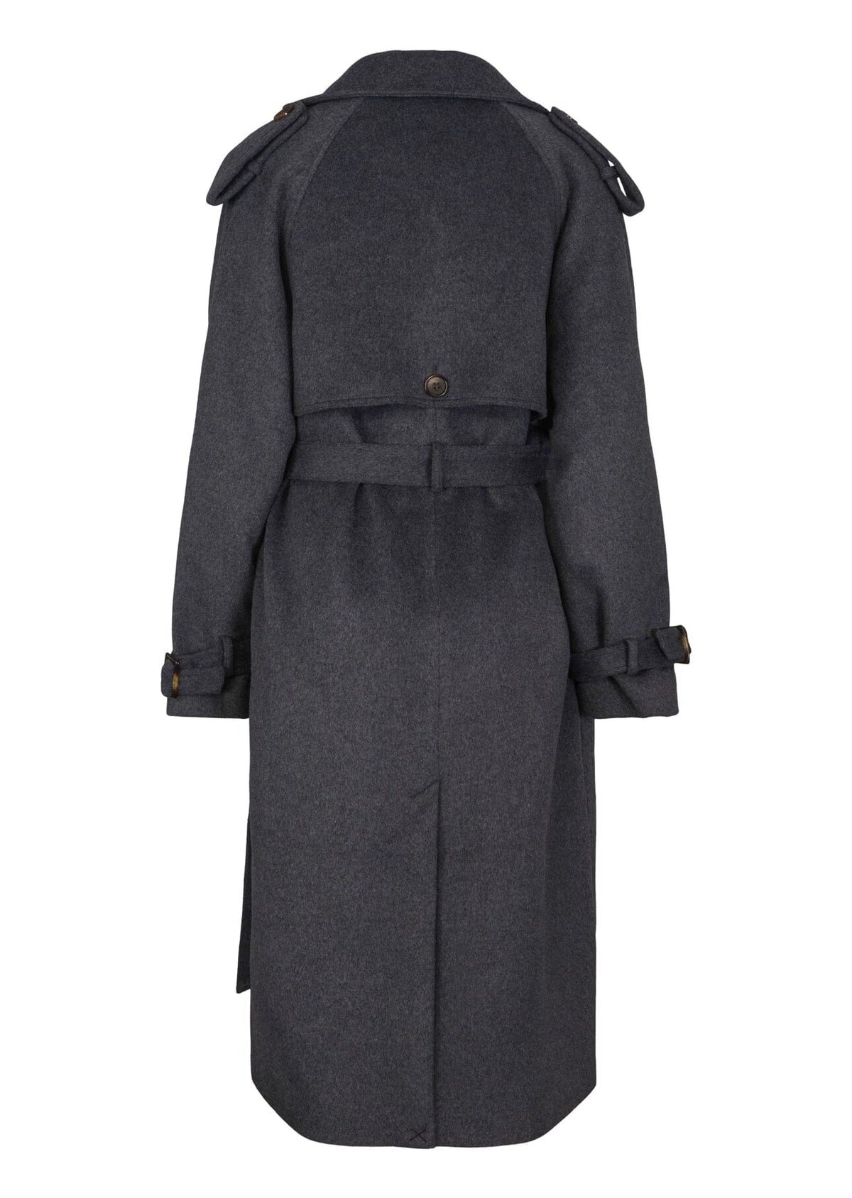 Clermonte Caia Coat Wool Mix Dk Grey Ytterplagg