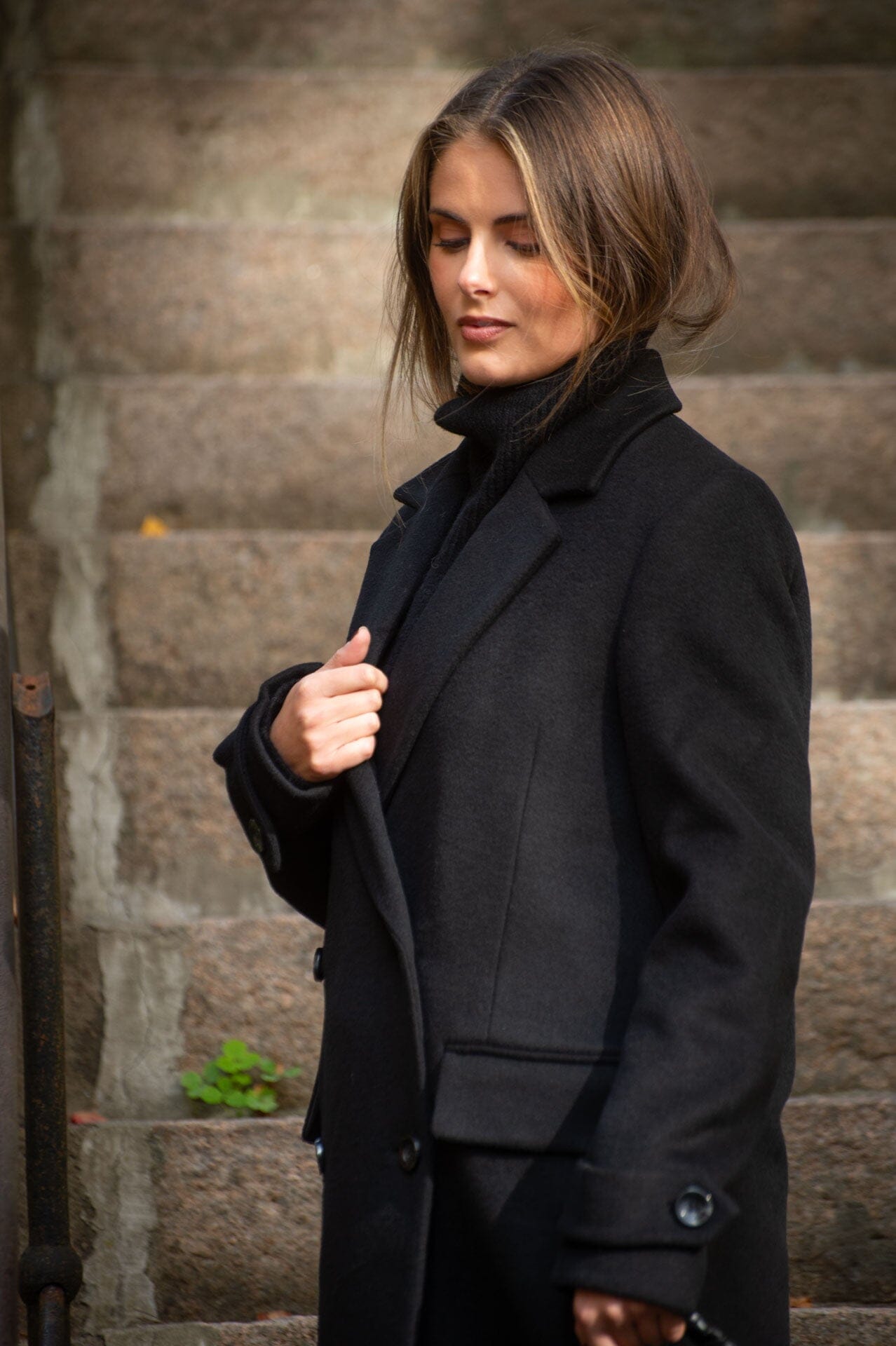 Clermonte Amanda Wool Coat Black Ytterplagg