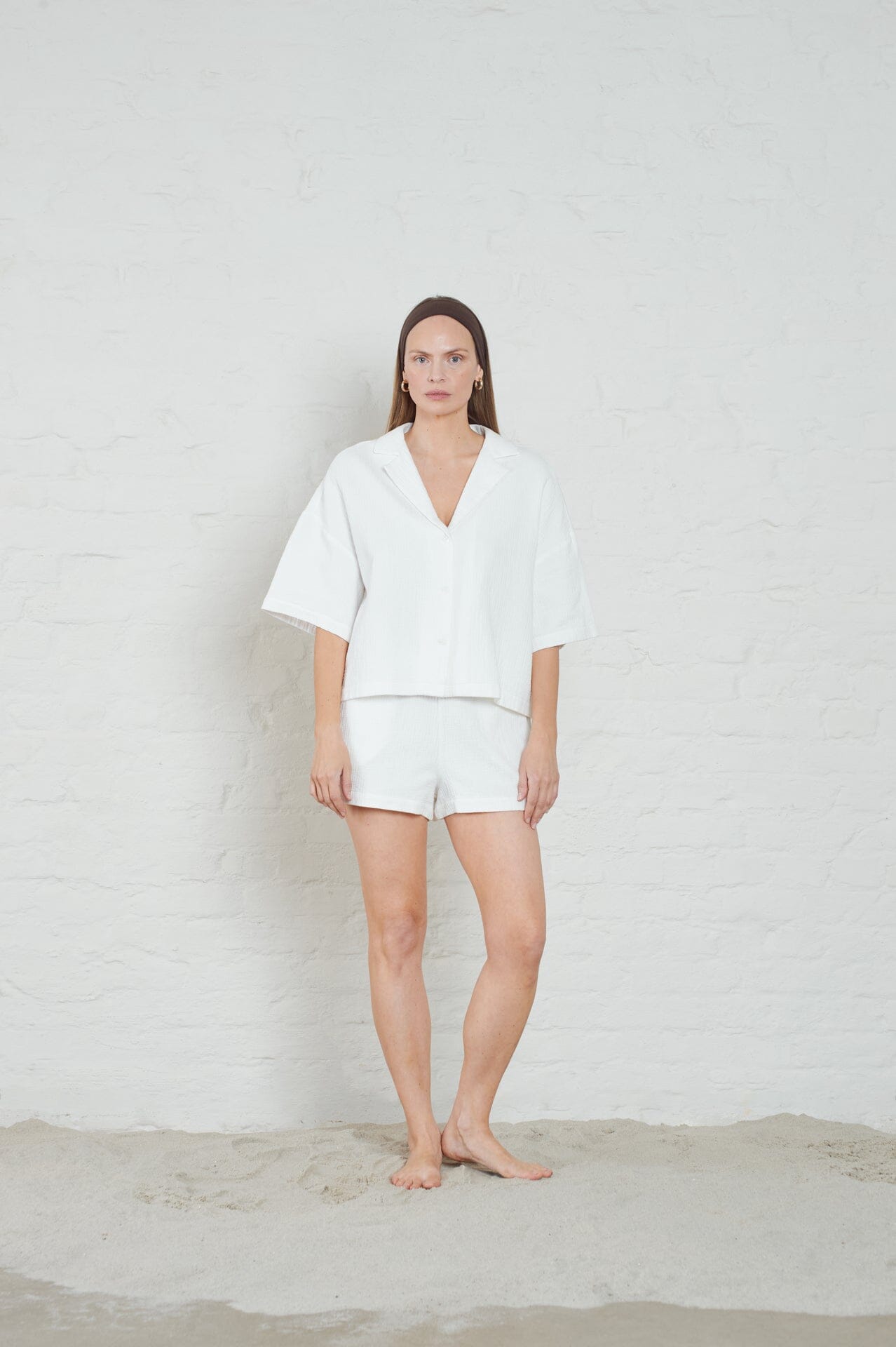 ArnieSays: Delos Quilted Cotton White Skjorte