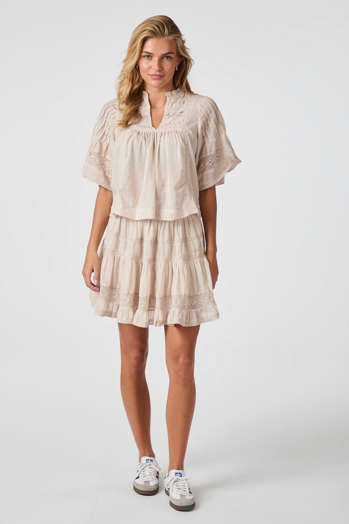 Neo Noir Siama S Voile Blouse Ivory Bluse