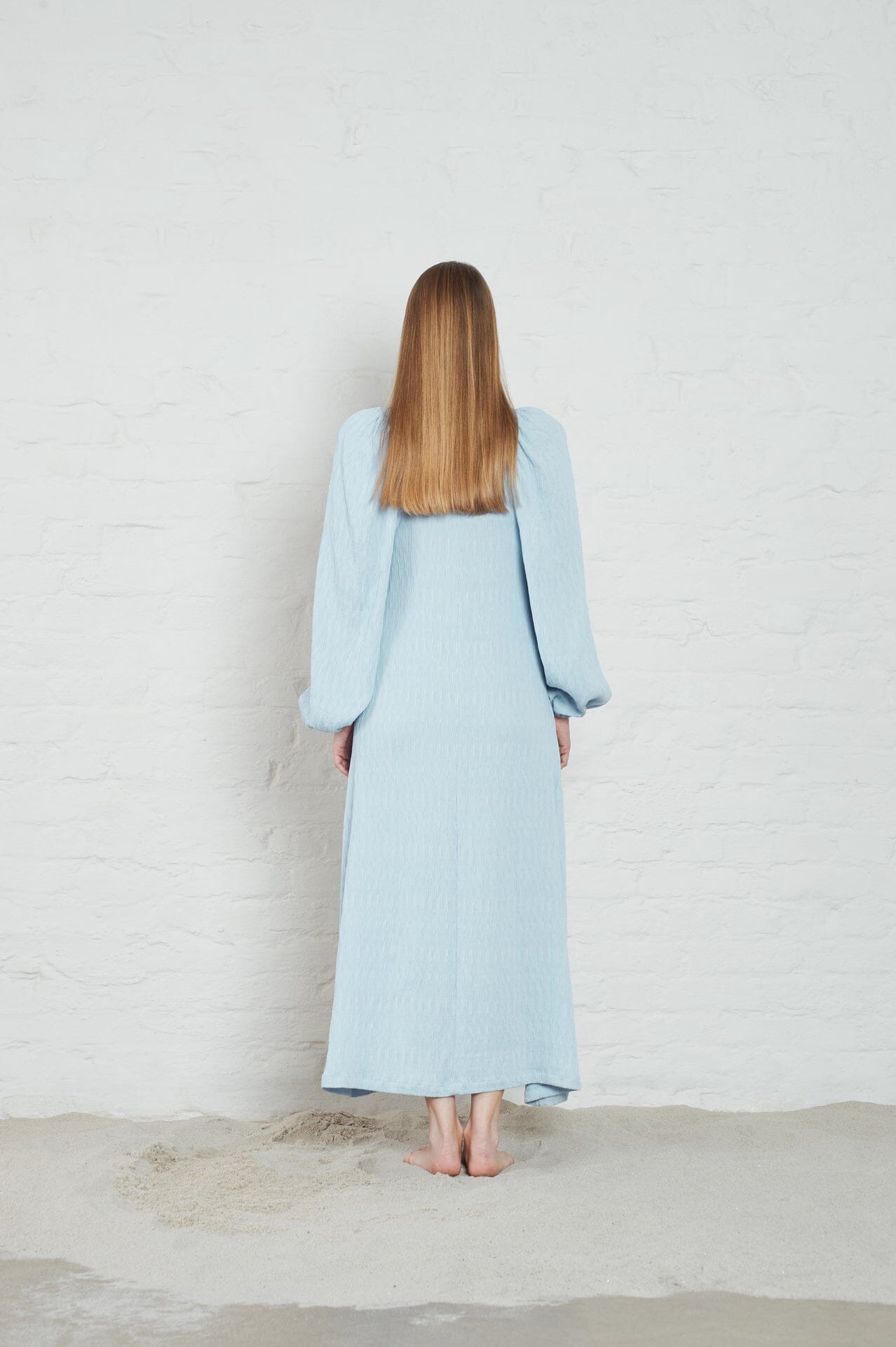 ArnieSays: Carolina Crinkled Lt Blue Kjole