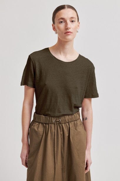Second Female Peony O-Neck New Tee Canteen Topp