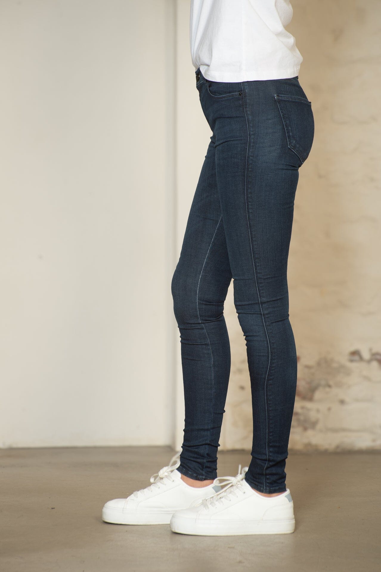 Replay Dame Stella Dk Blue Bukse