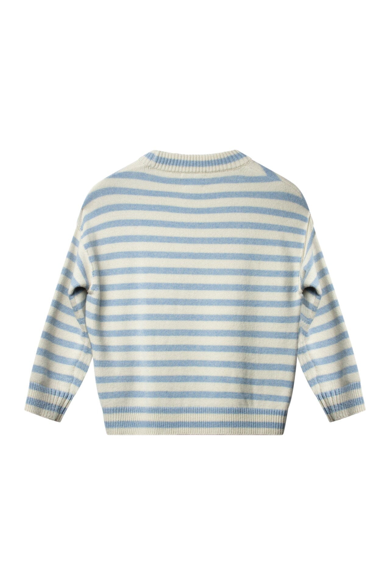 ArnieSays: KAYNE Stripe Offwhite/Lt Blue Genser