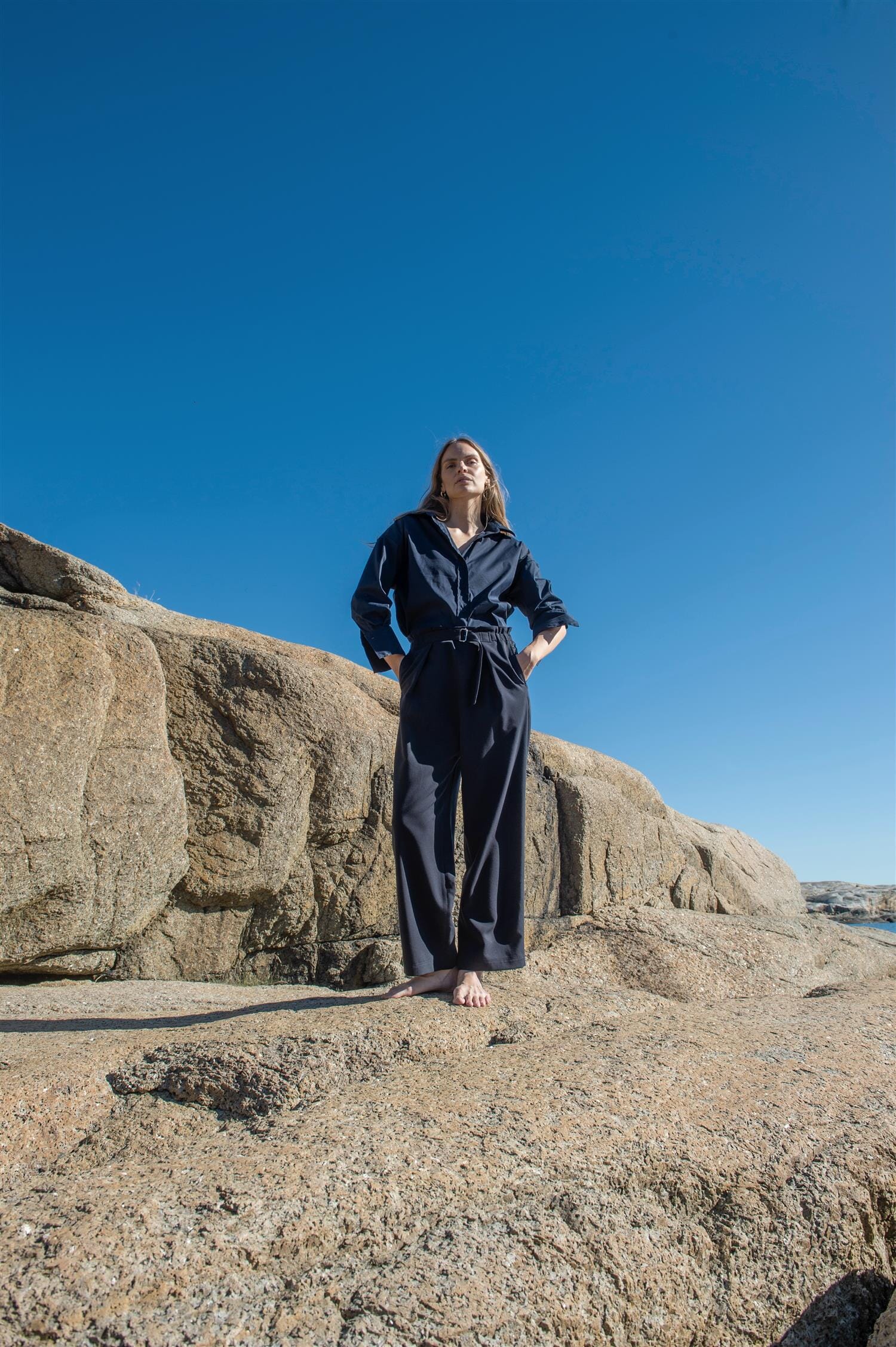 ArnieSays: Corin Drapey Dk Navy Bukse