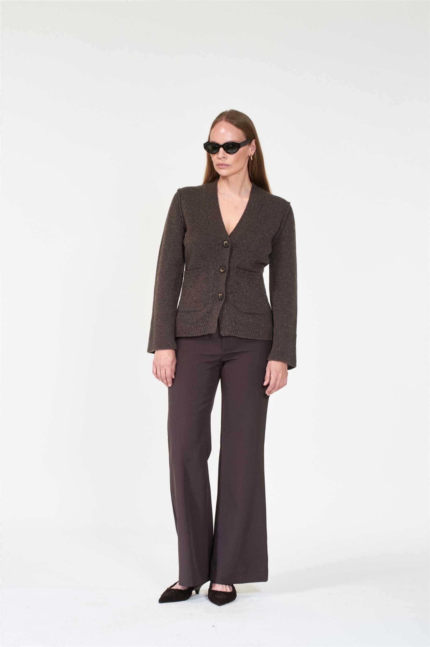 ArnieSays: Tate Dk Brown Melange Genser