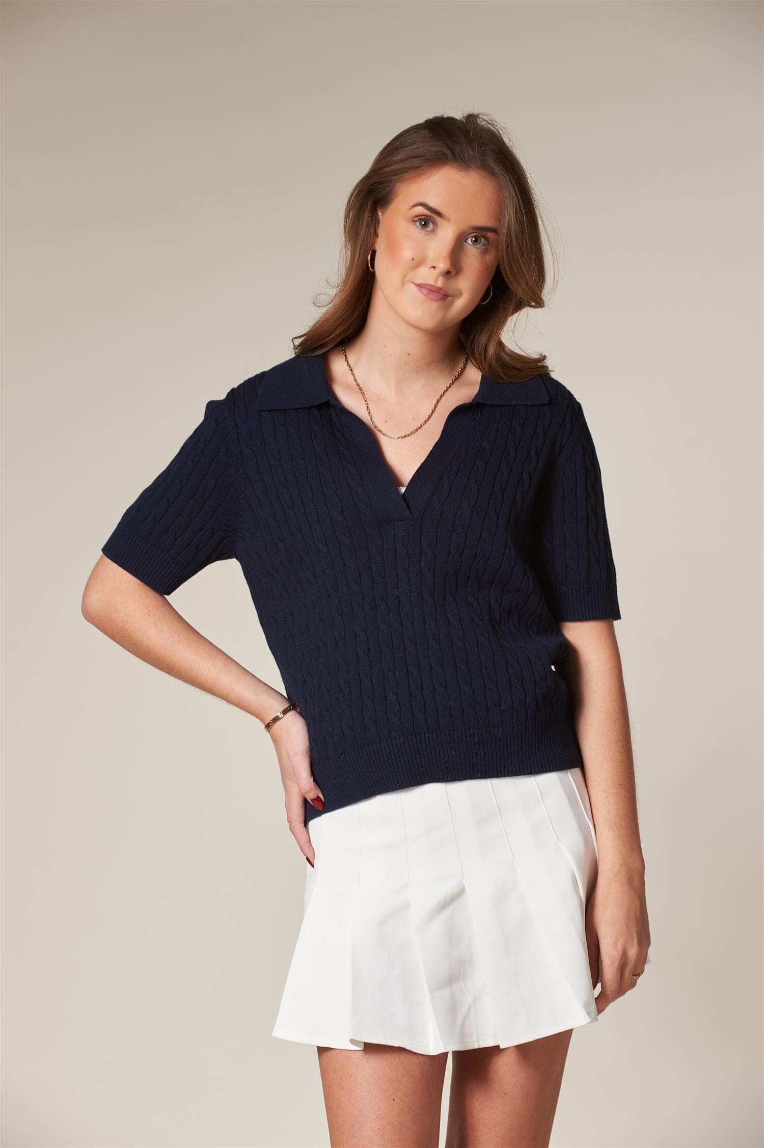 ArnieSays: CLEMENT Cable Dk Navy Genser