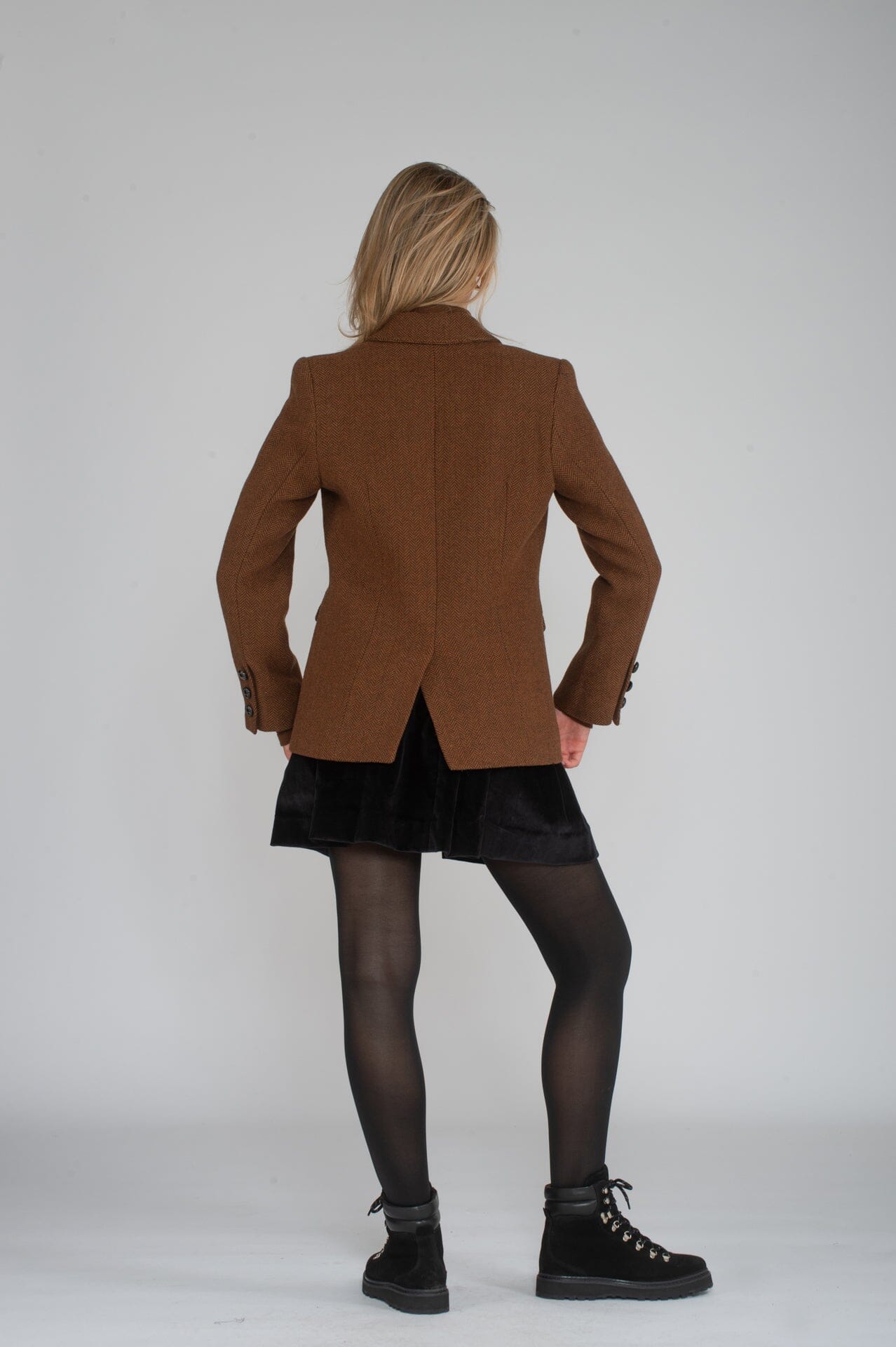 Pia Tjelta Dune Herringbone Rust Ytterplagg