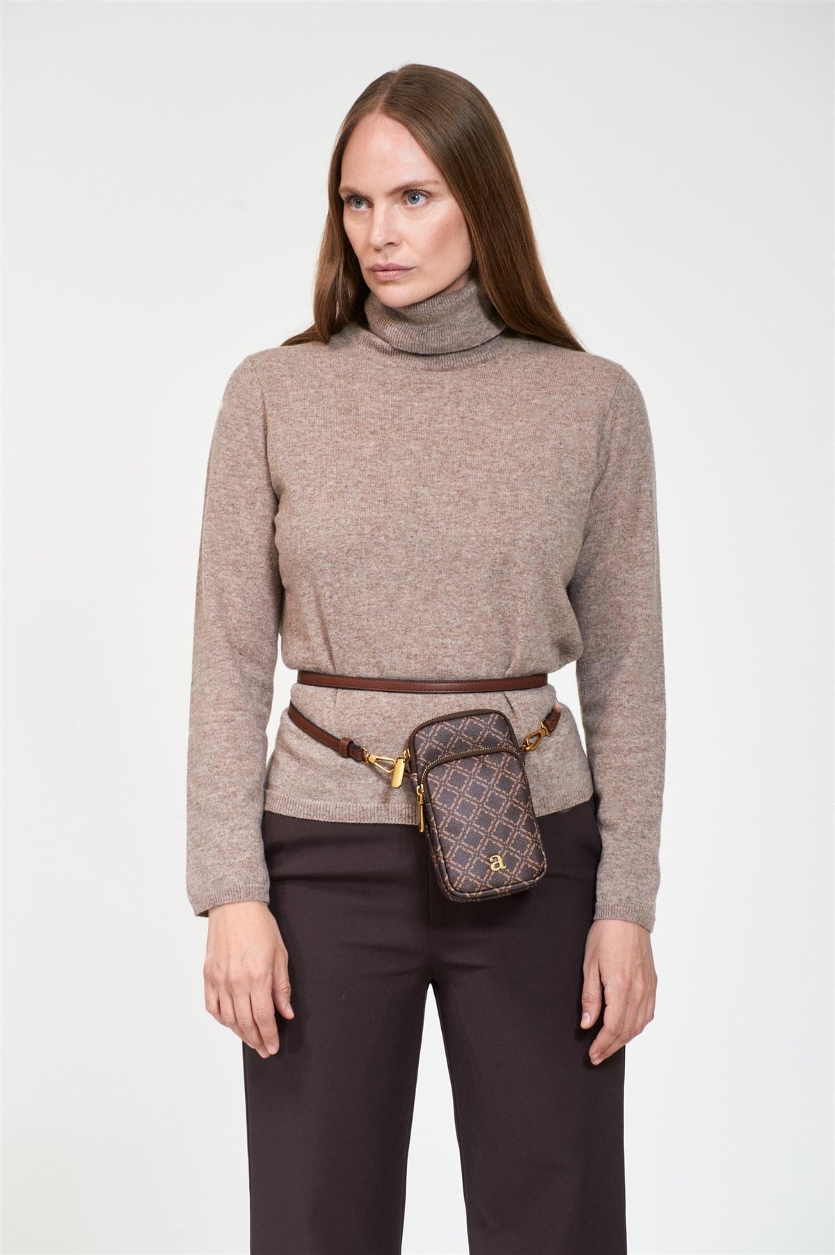 ArnieSays: Phone Holder Monogram Brown Tilbehør