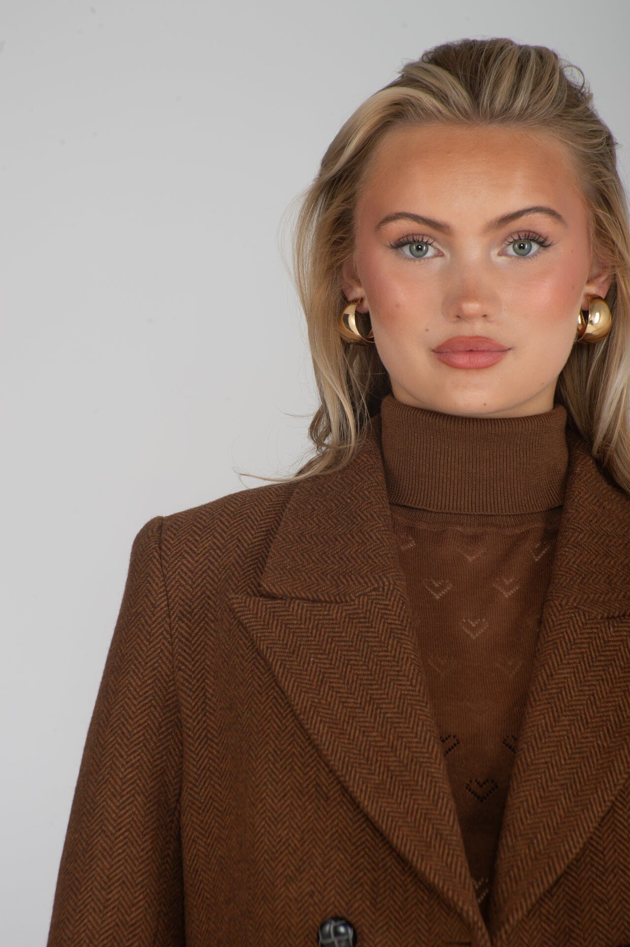 Pia Tjelta Dune Herringbone Rust Ytterplagg