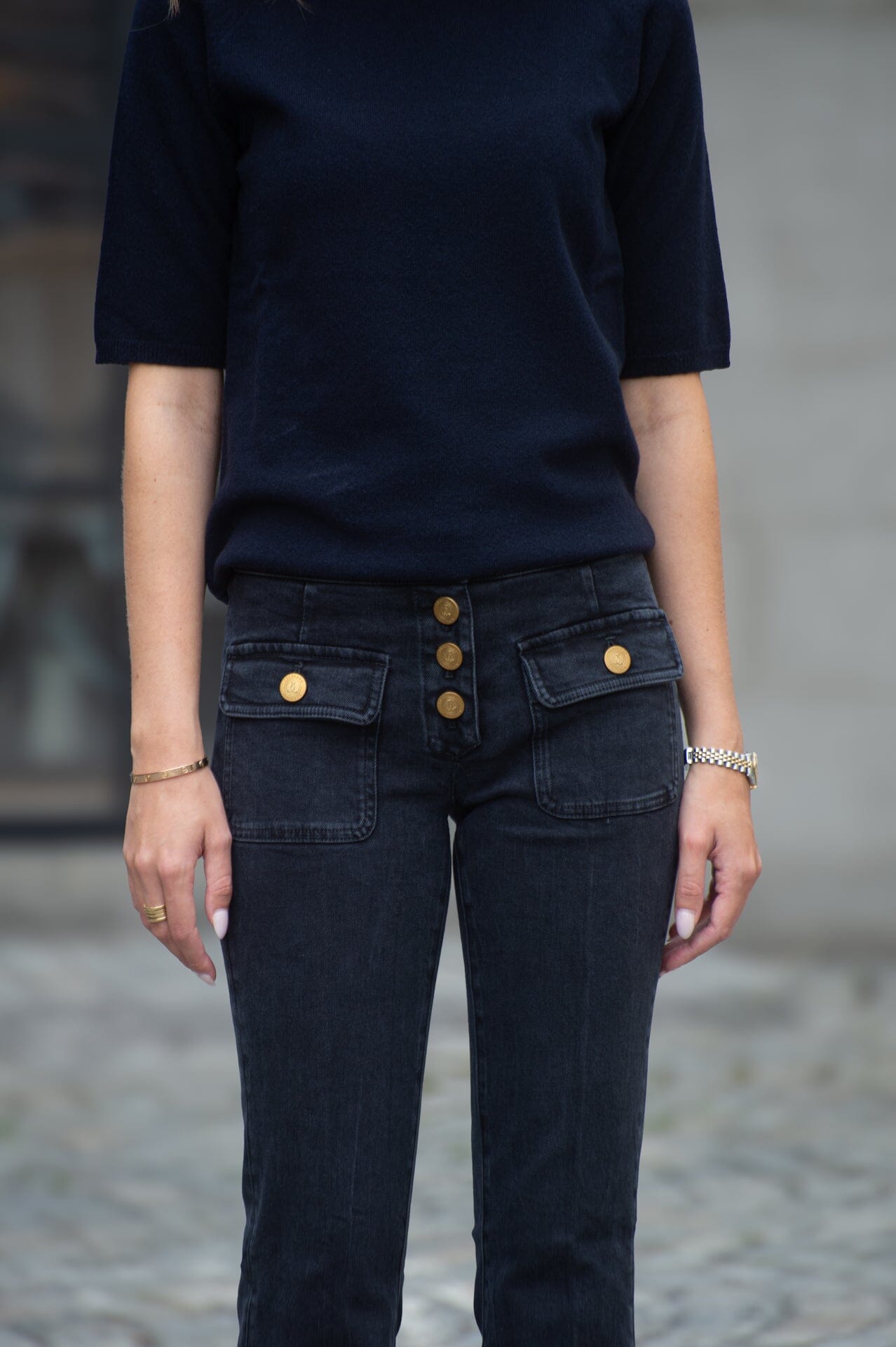 Seafarer Pantalon Anais Black Stretch Jeans