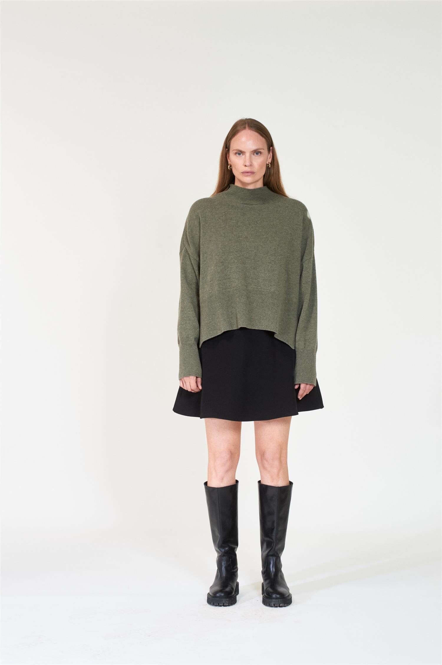 ArnieSays: Mandy Dusty Green Melange Genser