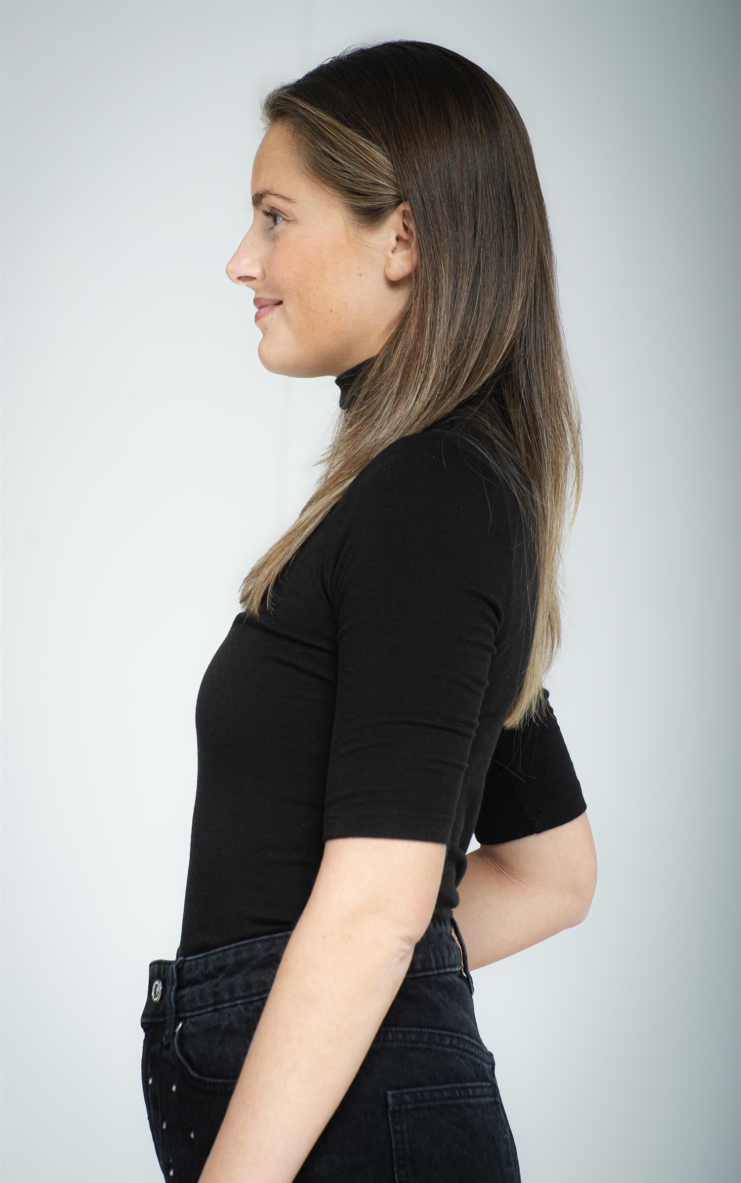 Second Female Honor SS T-Neck Tee Black Genser