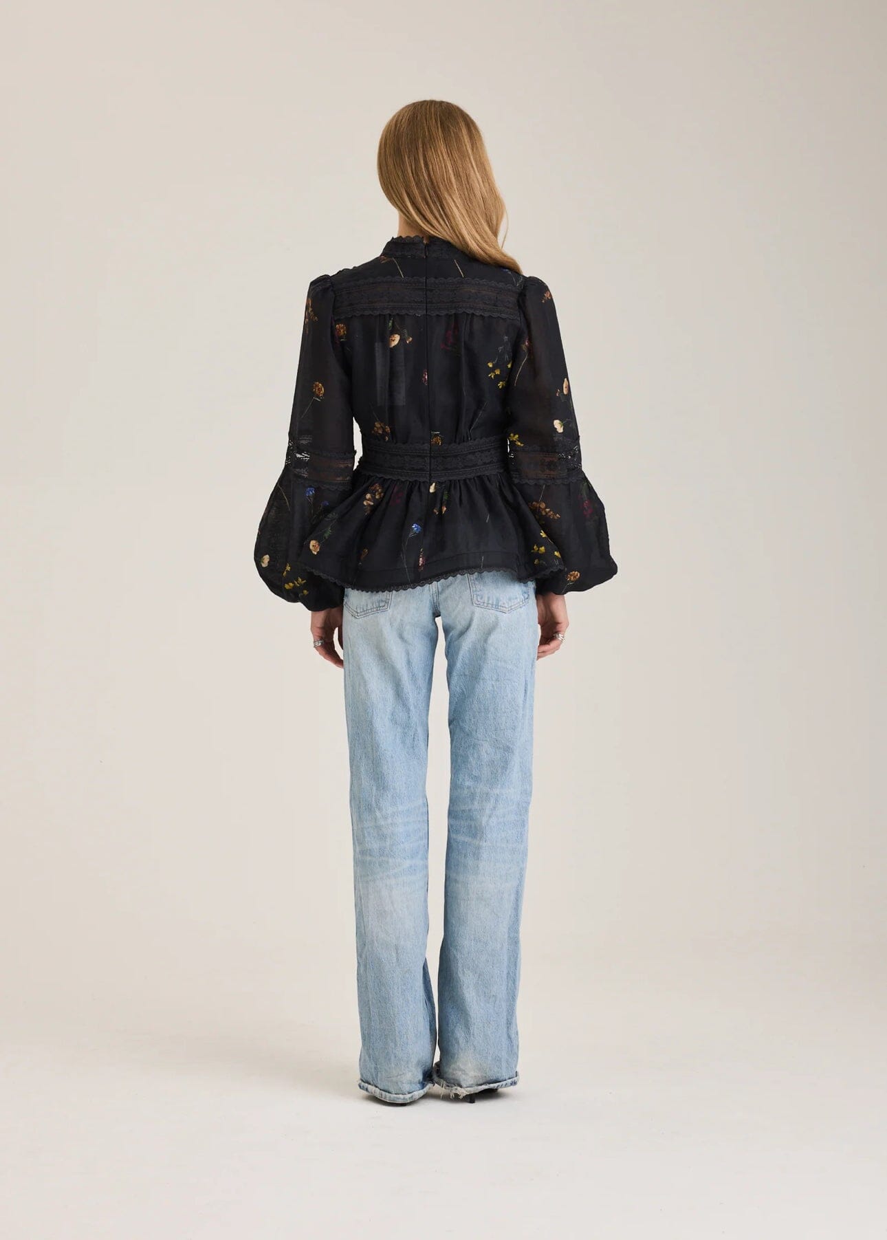 RAVN RAVN AlaiahRV Garden Blouse Black Garden Bluse