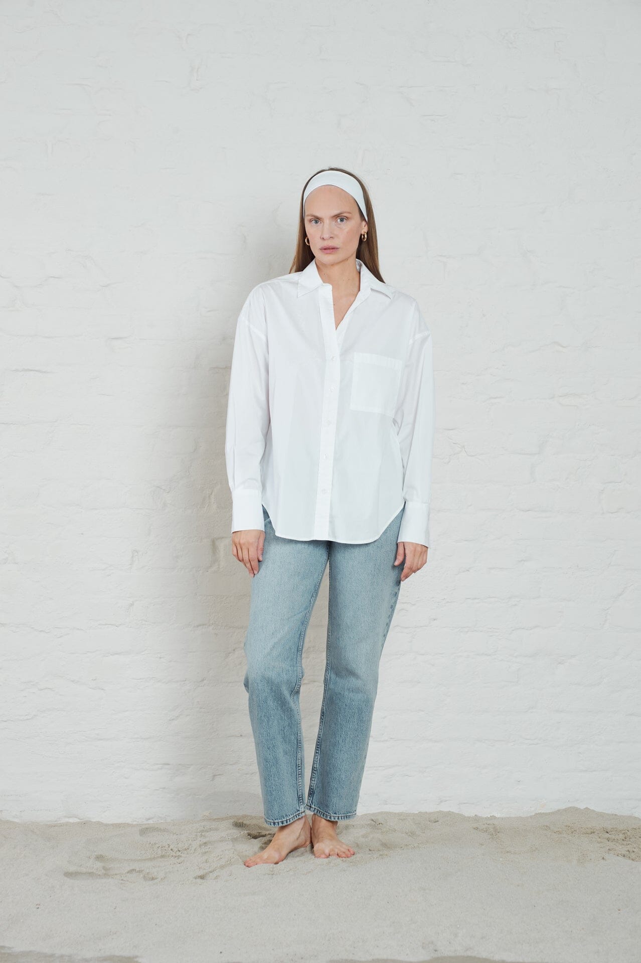 ArnieSays: Allen Poplin White Skjorte