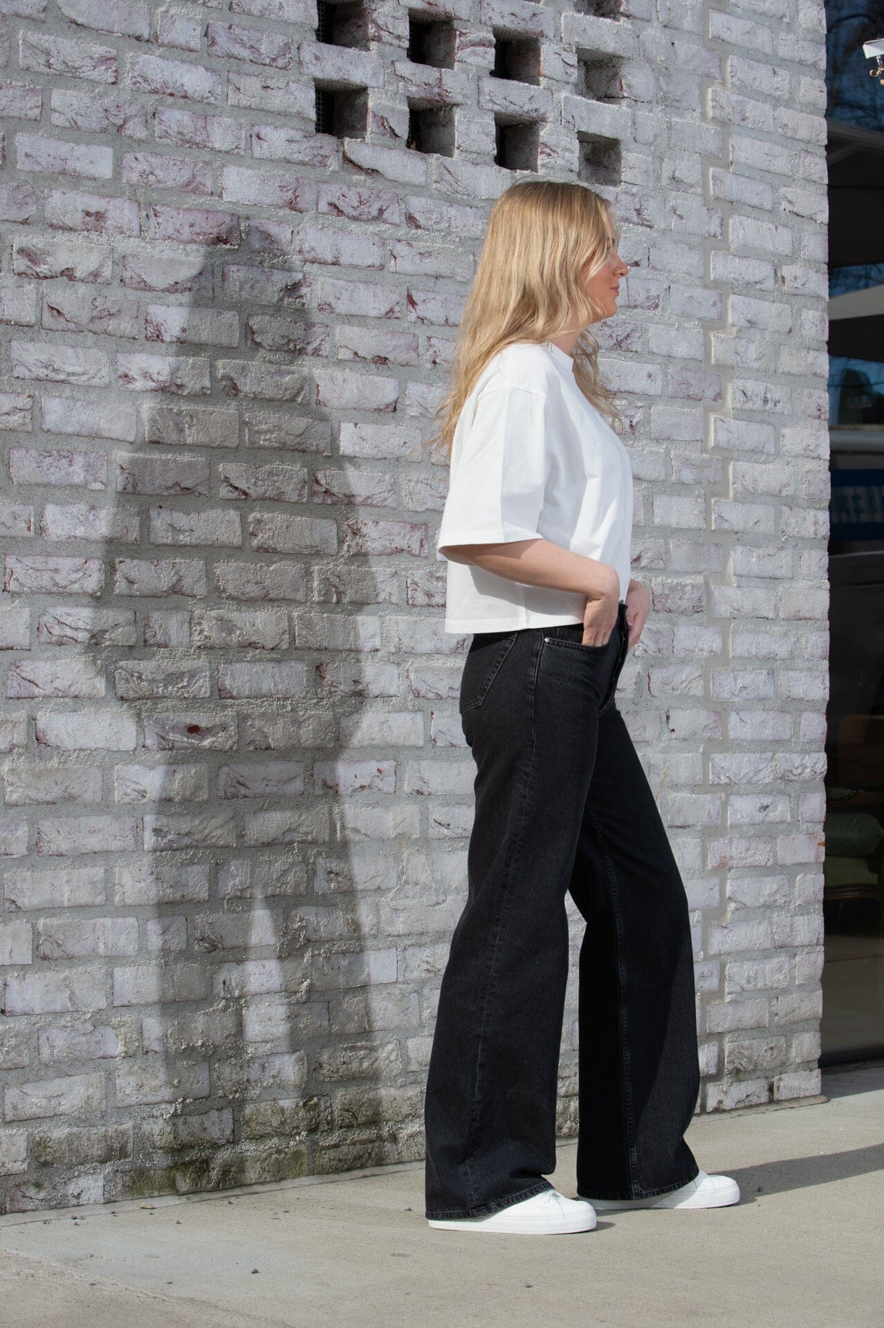 Anine Bing Hugh Jean Vintage Black Bukse