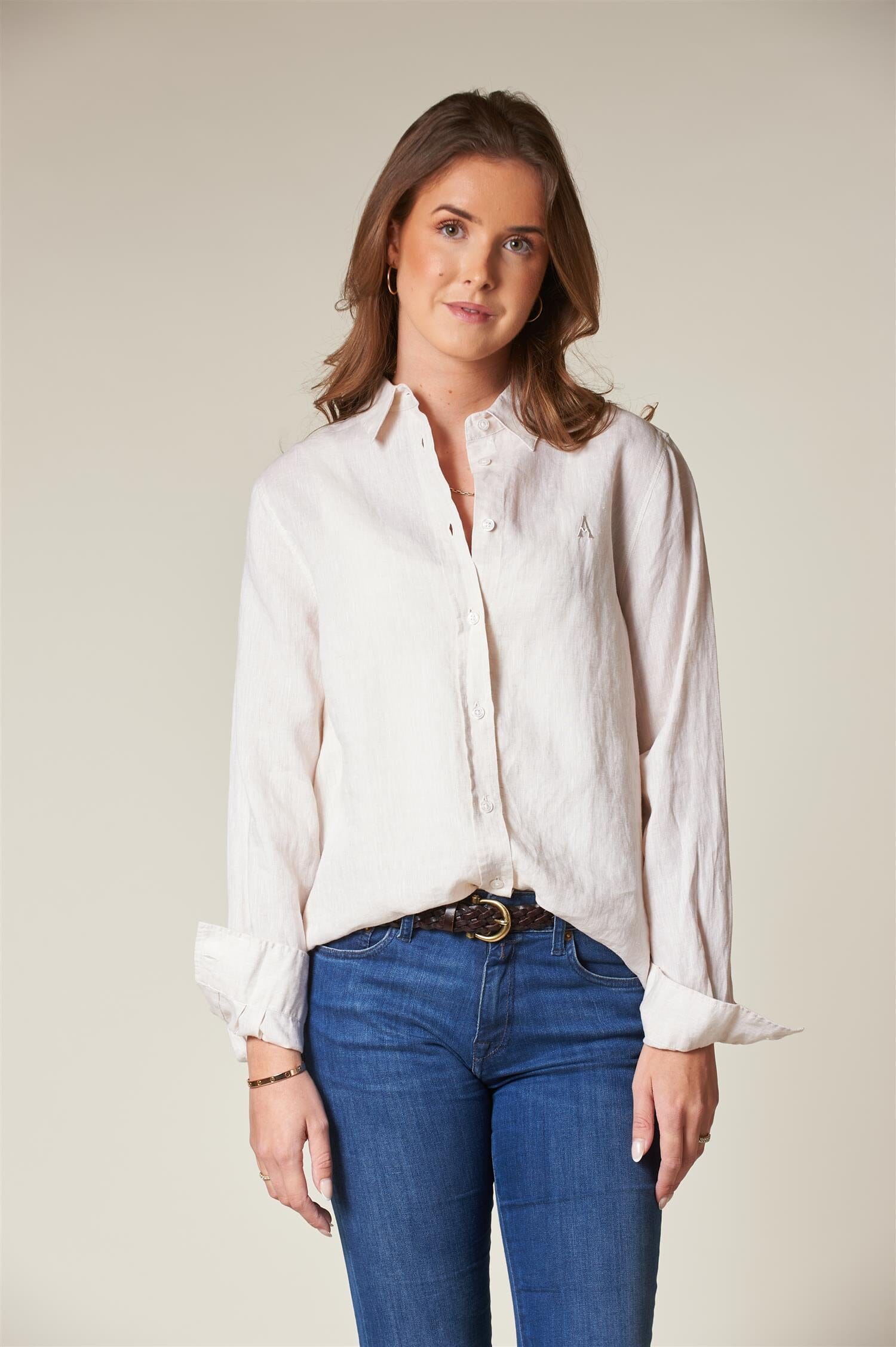 ArnieSays: ARC Linen Classic Lt Beige Skjorte