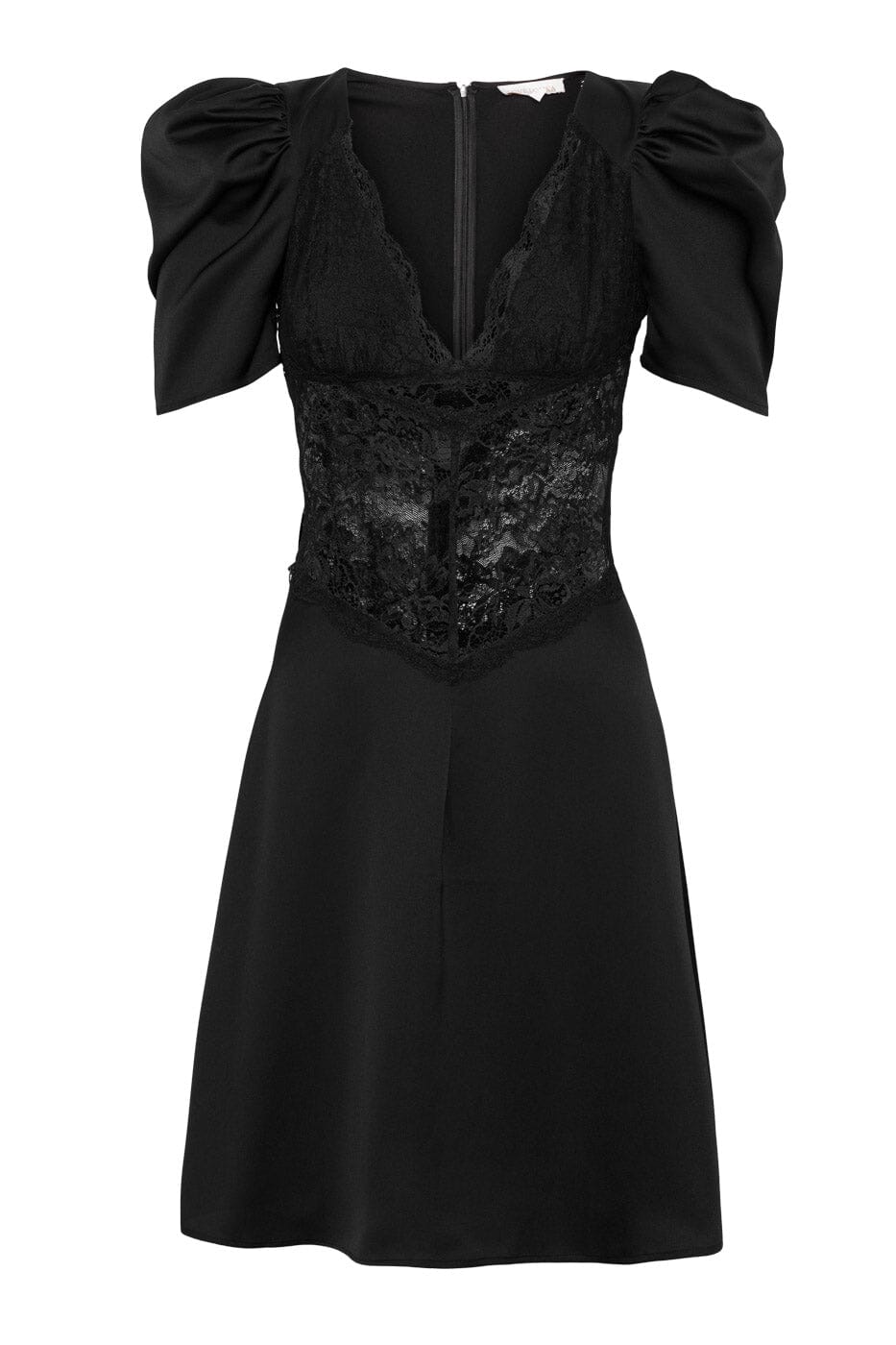 Love Lolina Francis Lace Mini Dress Black Kjole