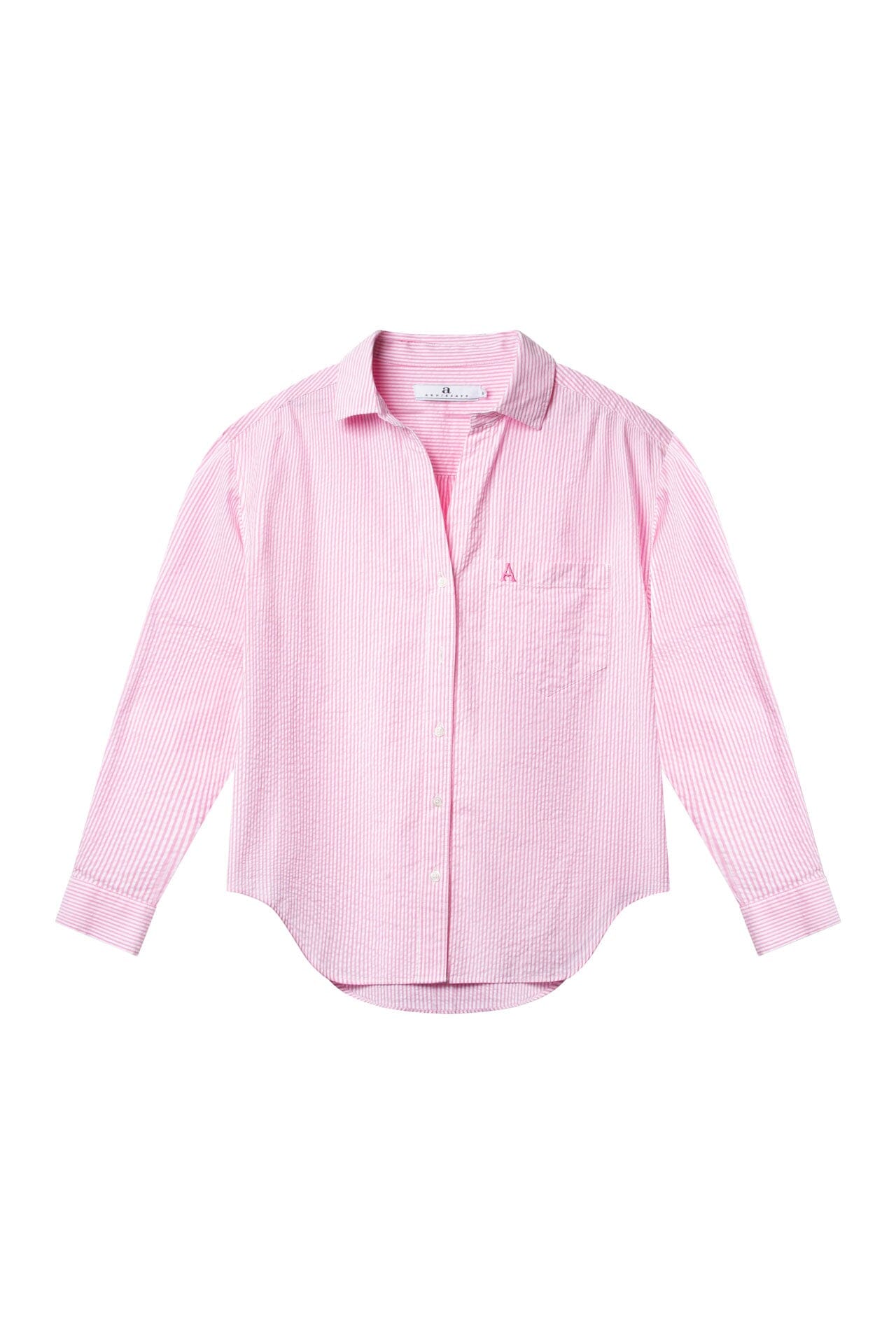 ArnieSays: VENICE Seersucker Classic Stripe Pink Stripe Skjorte