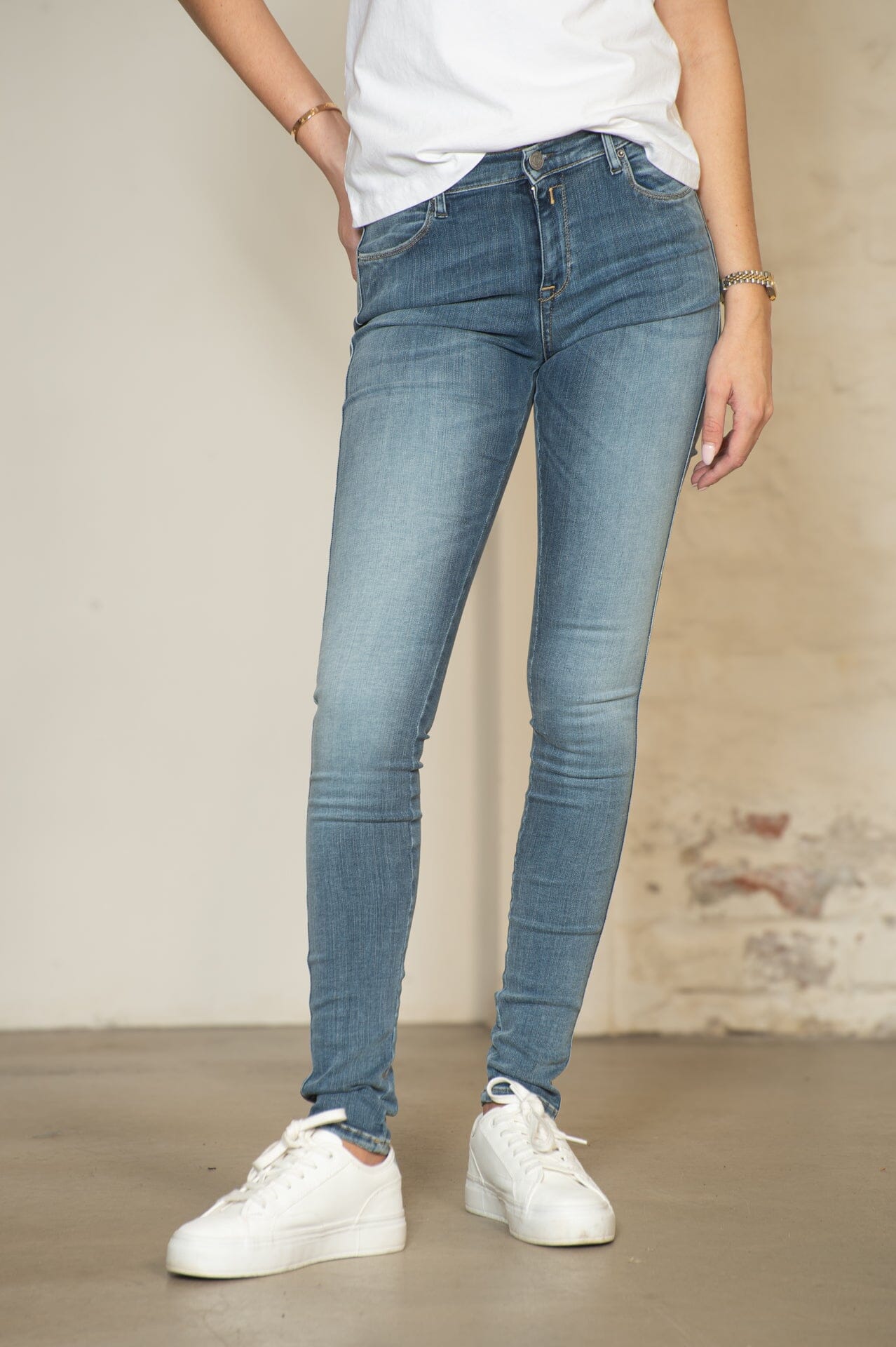 Replay Dame Stella Lt Blue Bukse