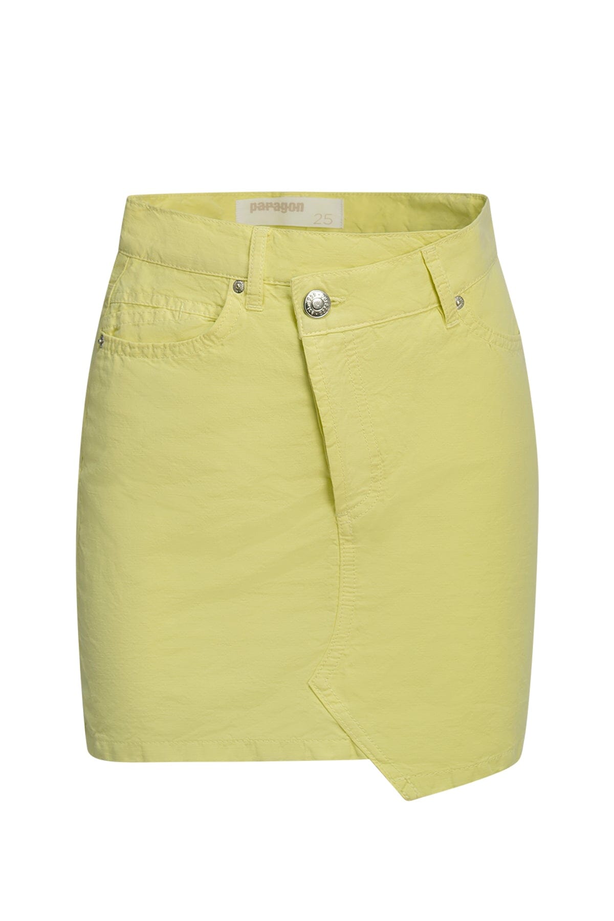 Paragon Asymmetric Linen Skirt Lime Green Skjørt