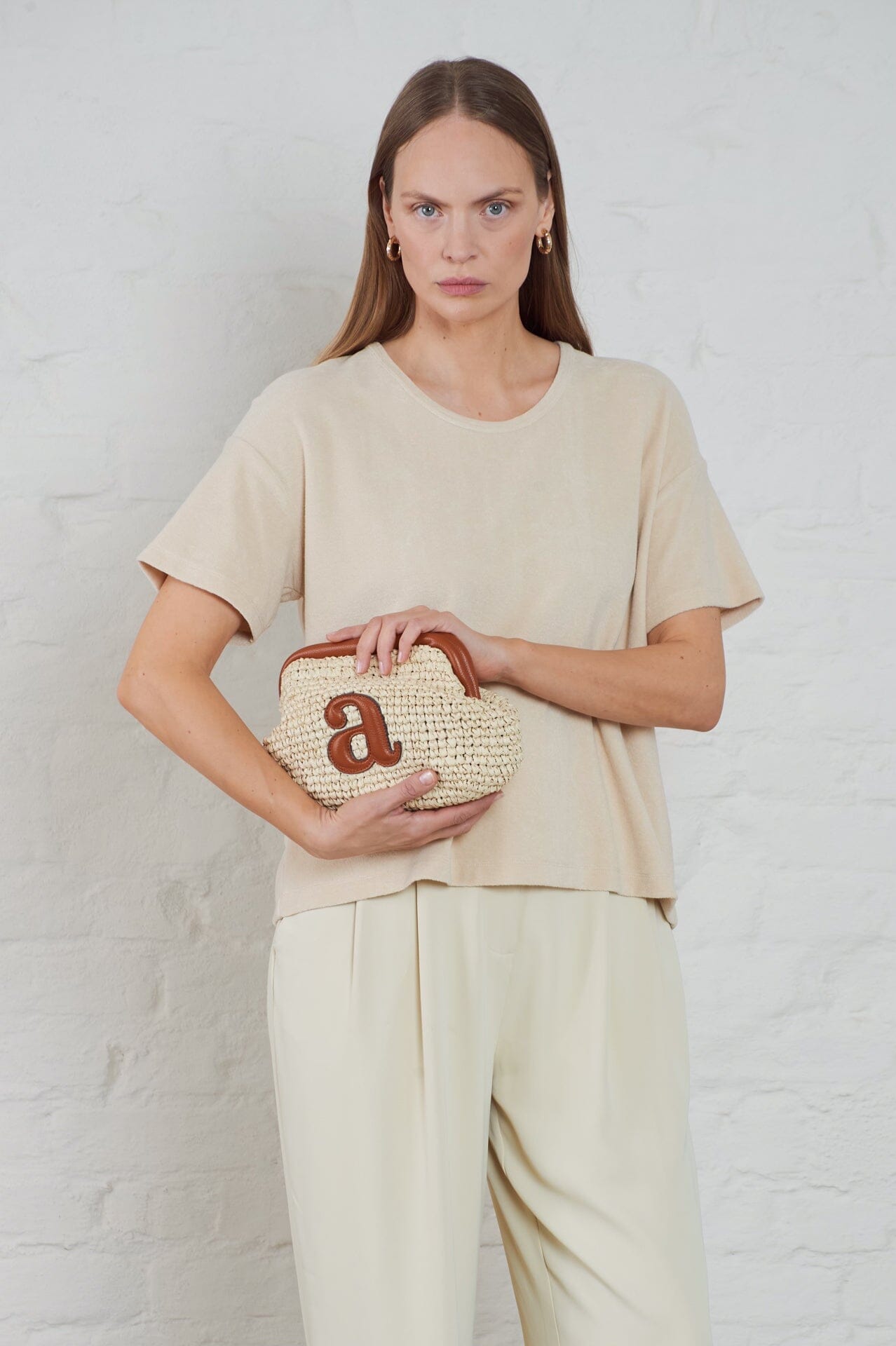 ArnieSays: Raffia Clutch Ecru Tilbehør