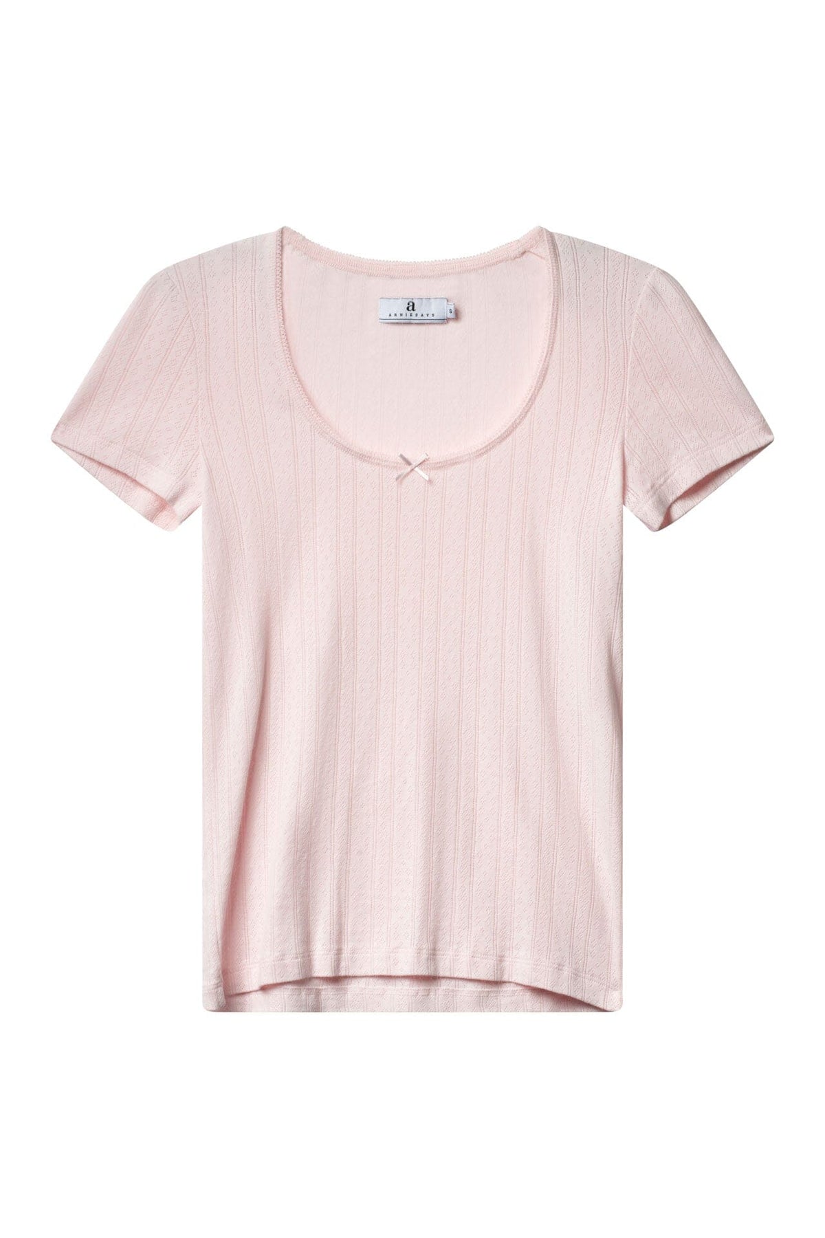 ArnieSays: MARIE Pointelle Lt Pink Topp