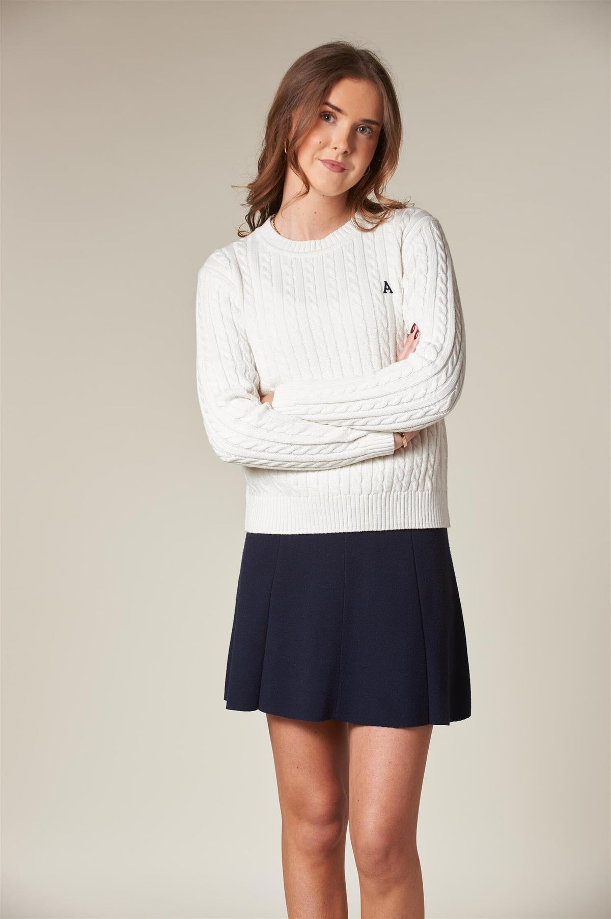 ArnieSays: LIVVY Cable Offwhite Genser