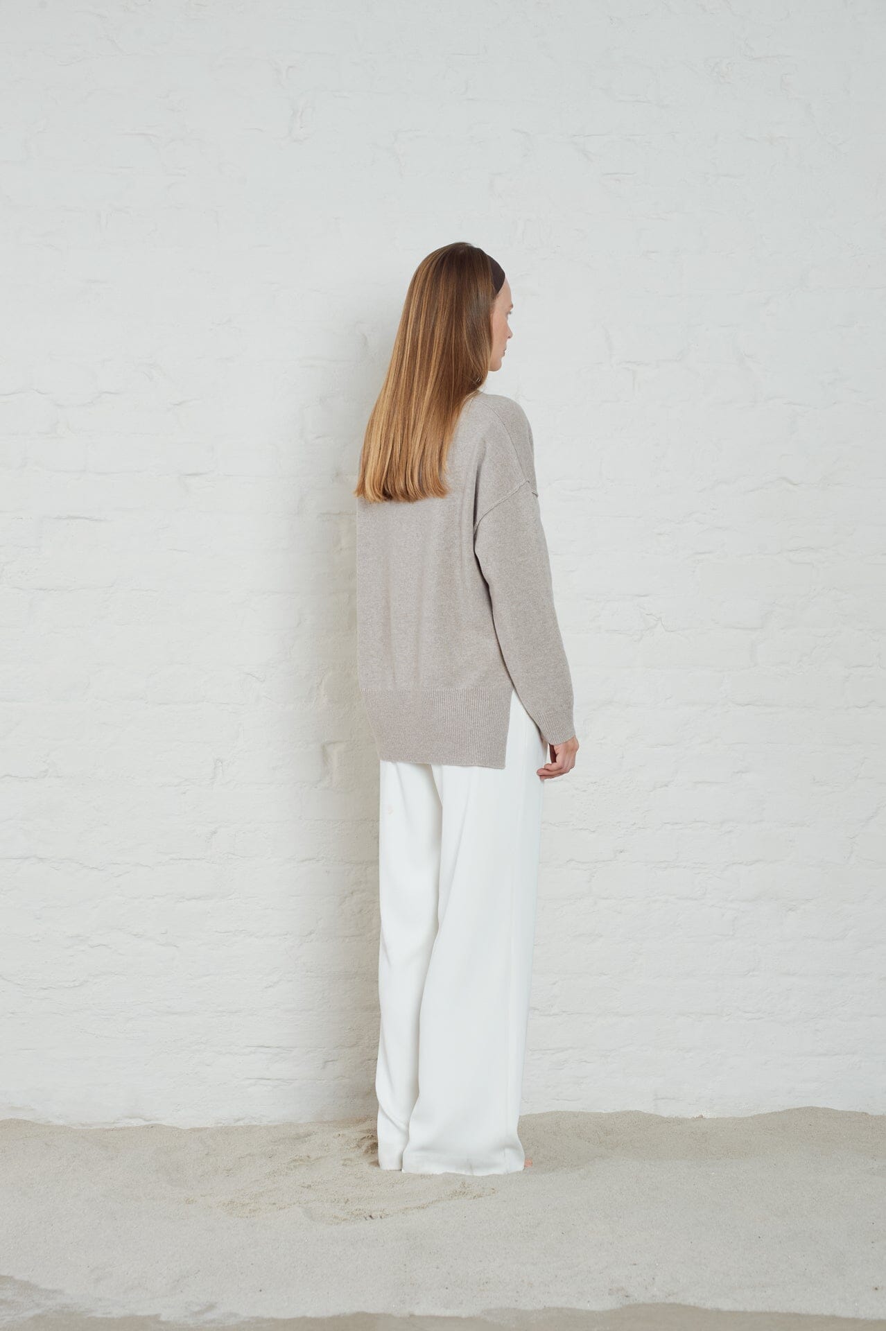 ArnieSays: Wilkins Lt Beige Melange Genser
