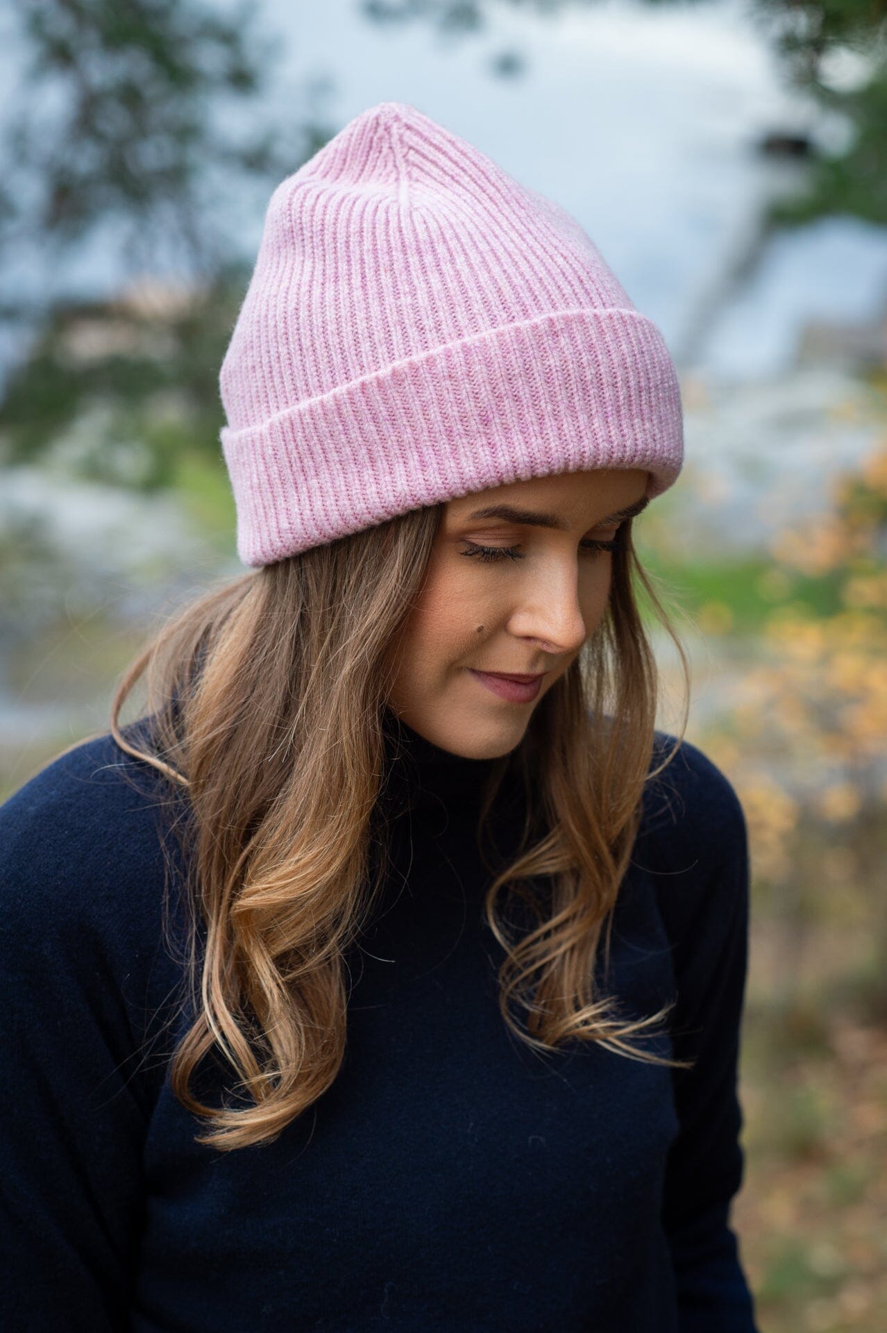 Mathiàs Clyde Lambswool Pink Haze Hodeplagg