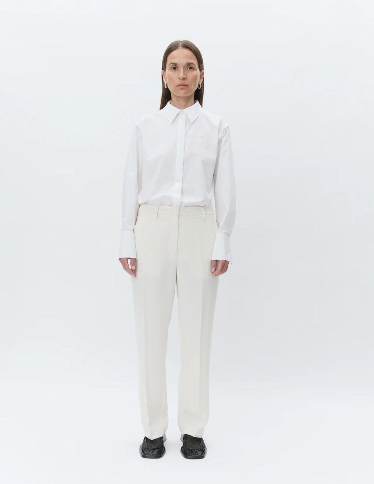 DAY Birger ét Mikkelsen Classic Lady - Classic Gabardine Ivory Shade Bukse