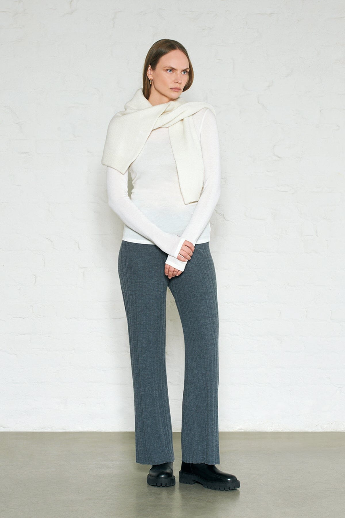 ArnieSays: Remi Wool Blend Ecru T-shirt