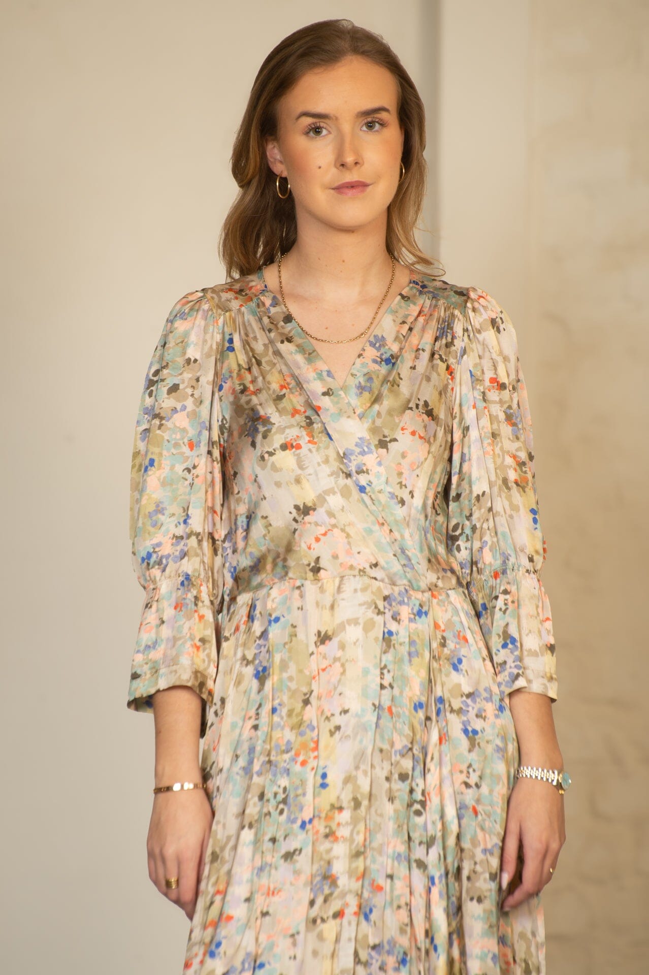 MAJA ROOS Granada Ikat Grey Kjole