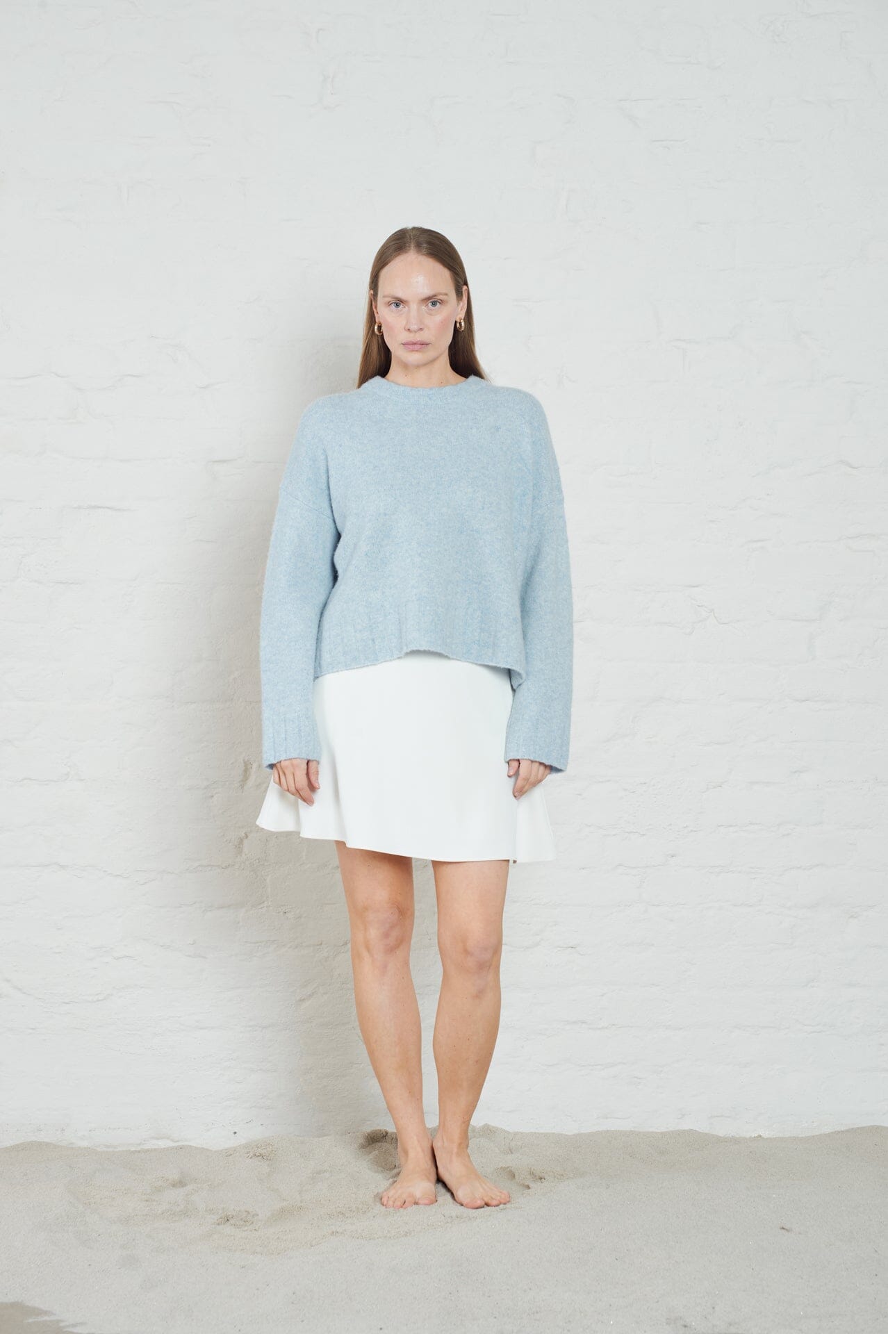 ArnieSays: Ellie Lt Blue Melange Genser