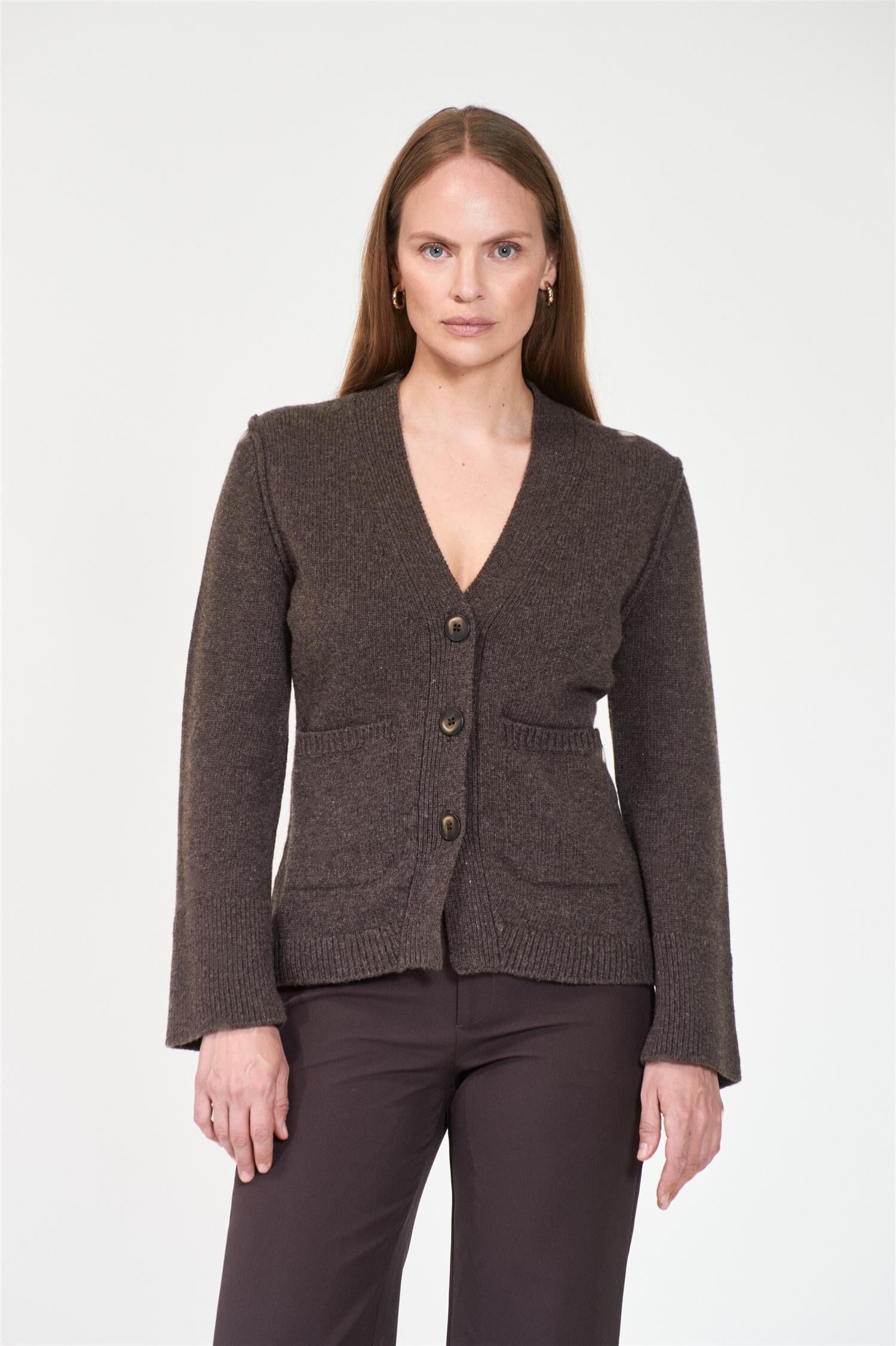 ArnieSays: Tate Dk Brown Melange Genser