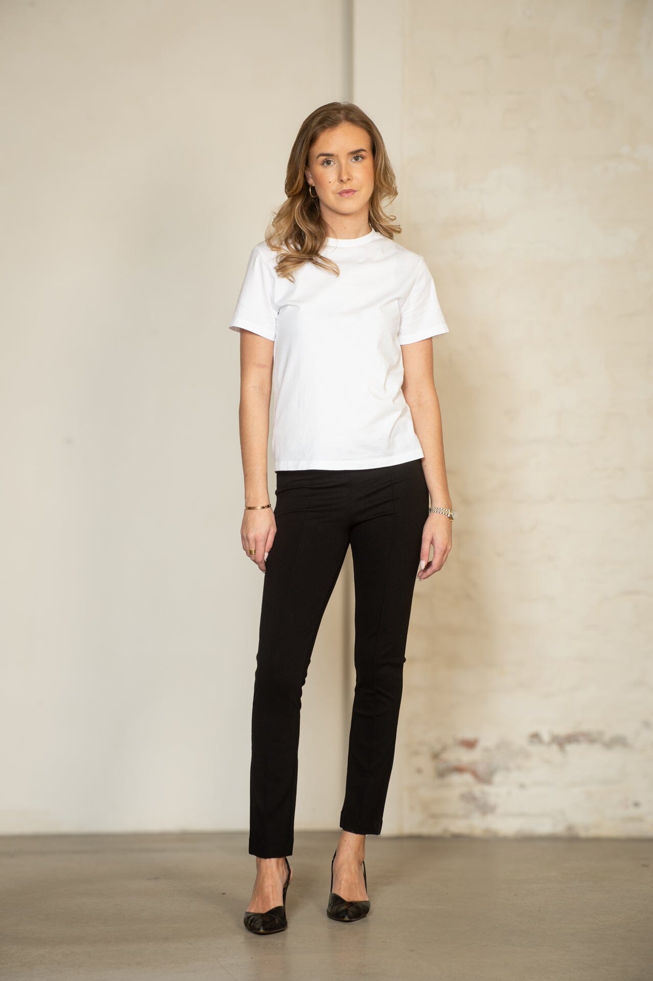 Residus Lou Straight Pants Black Bukse
