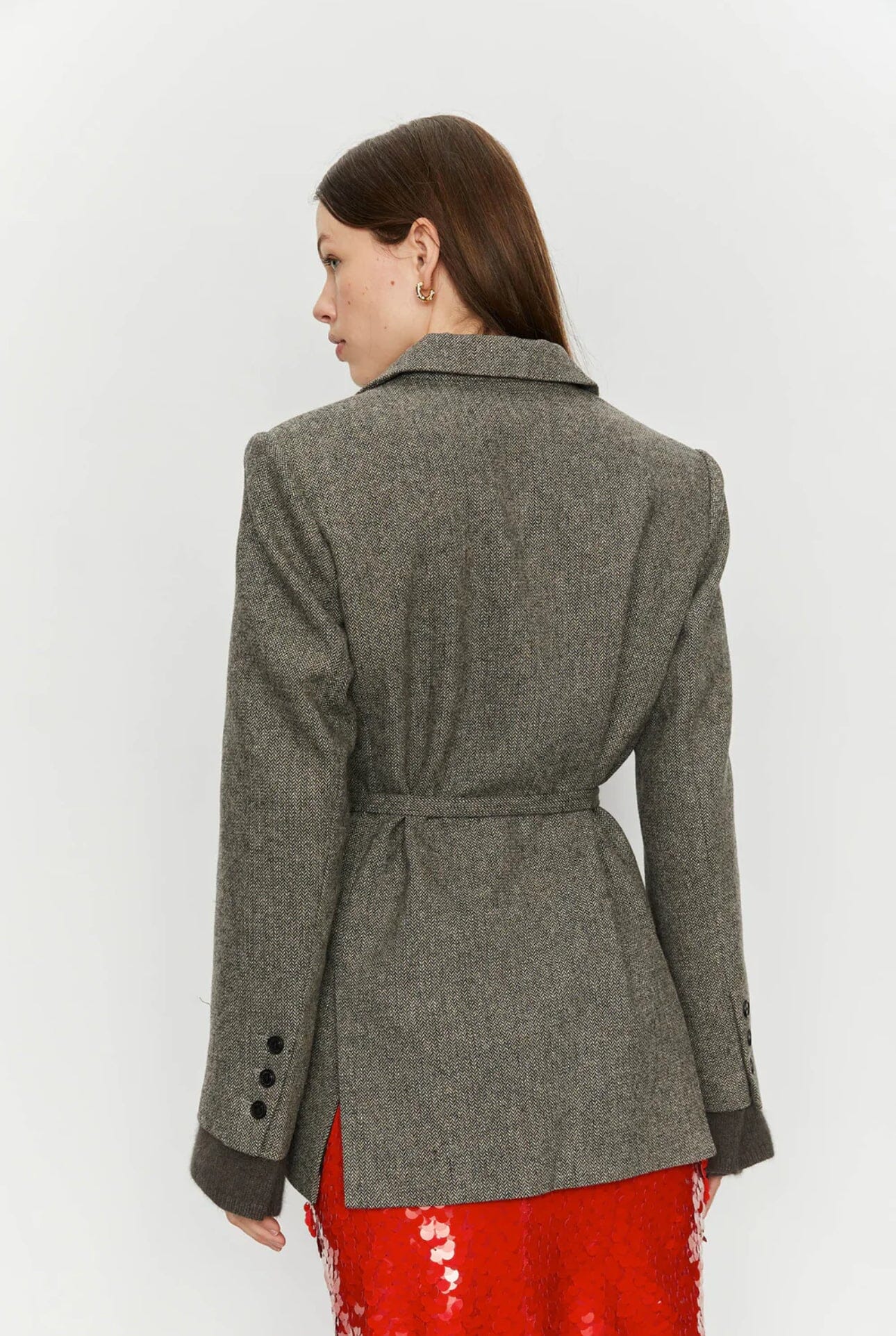 Isabelle Blanche Wool Jacket Nero Ytterplagg