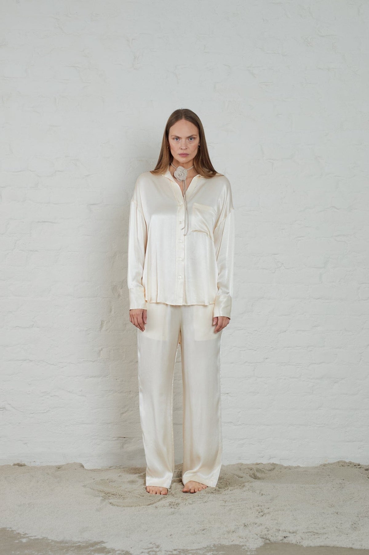 ArnieSays: Rocha Satin Cream Skjorte