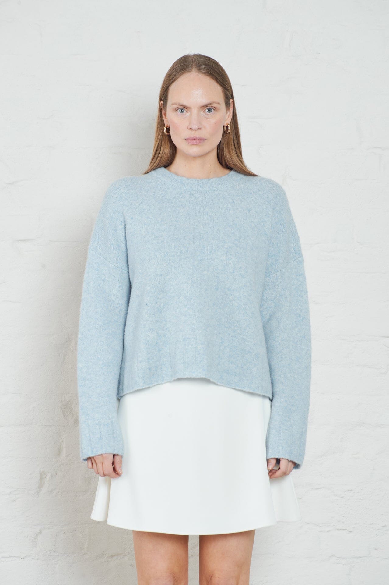 ArnieSays: Ellie Lt Blue Melange Genser
