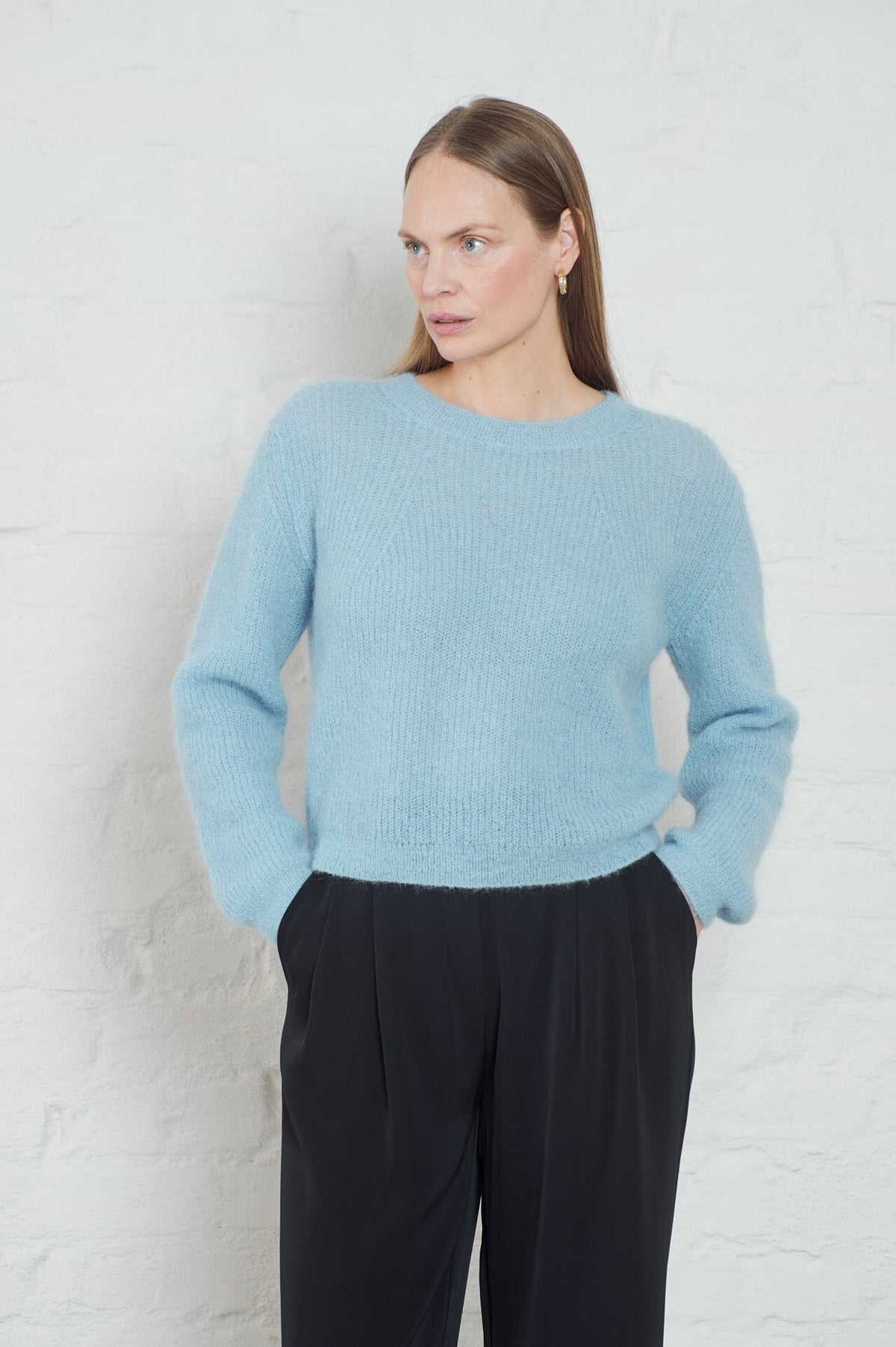 ArnieSays: Lane Lt Blue Genser