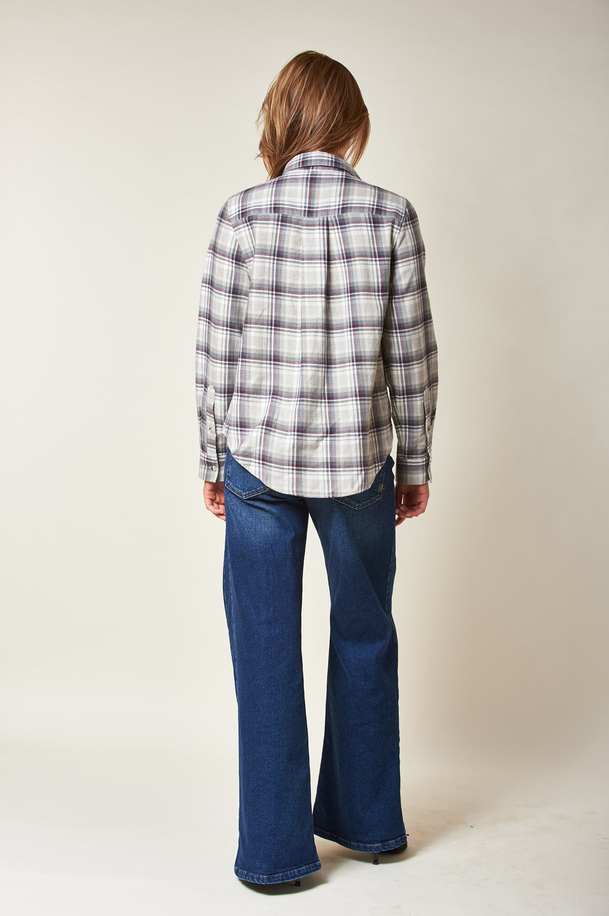 Arc Tartan Check Grey/Burgundy Combo